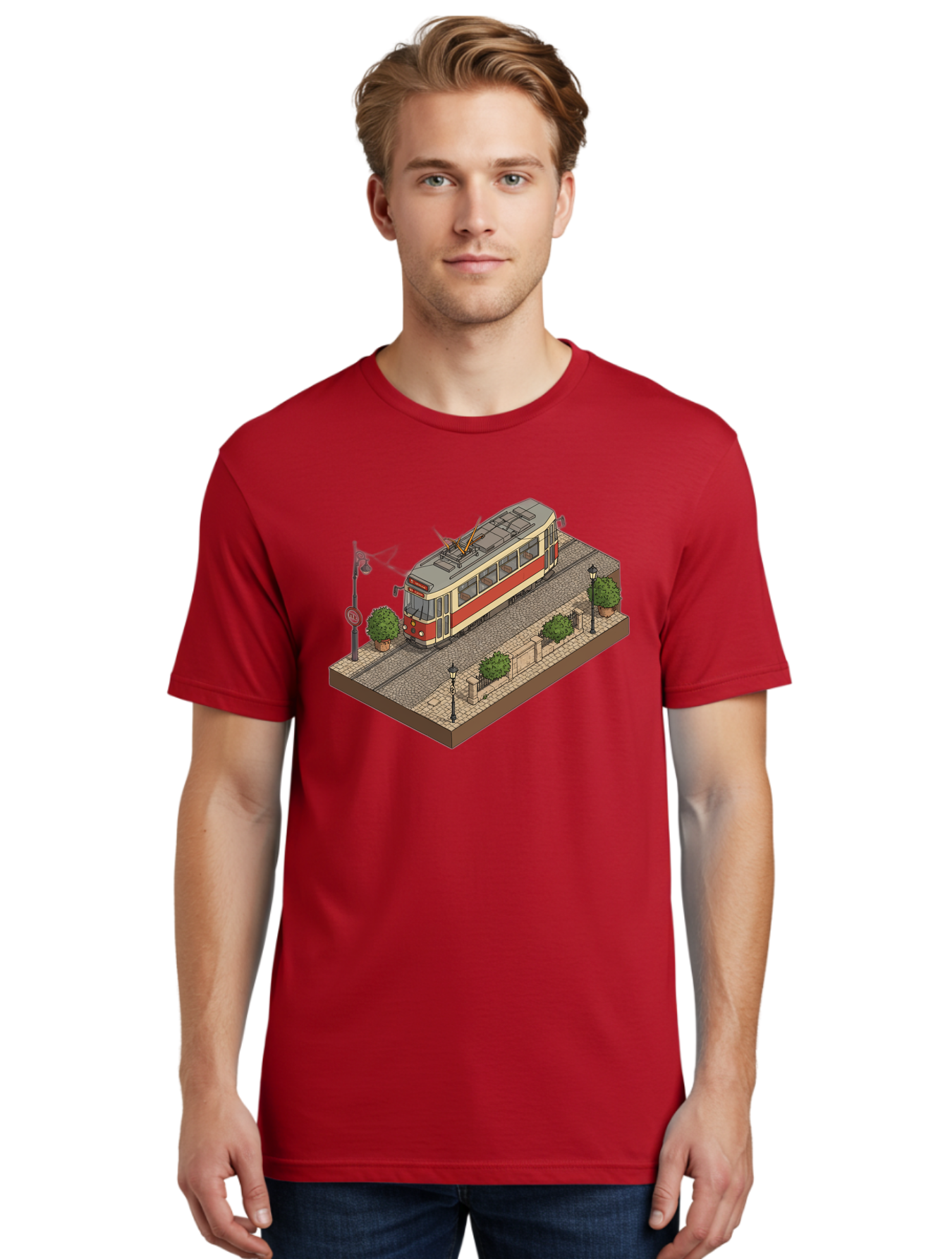Tram Men'S Graphic Tee, 100% Cotton, Comfortable Casual Summer Wear, Machine Washable, Vintage Camera, Old Camera, Antique Camera, Black Camera, Classic Photography, Photography Equipment, Nostalgic Device, Film Camera, Camera Art Bah282
