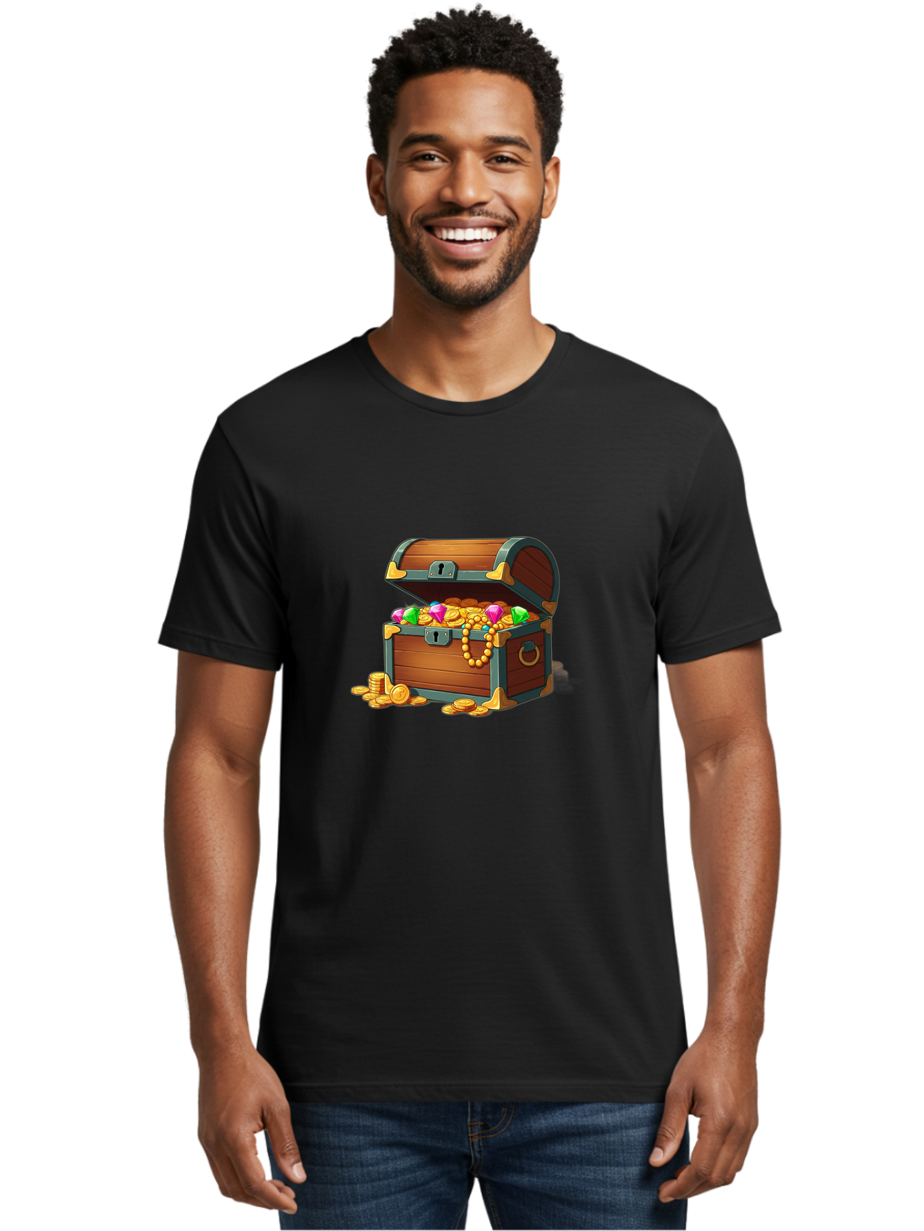 Treasure-Chest Men'S Graphic Tee, 100% Cotton, Comfortable Casual Summer Wear, Machine Washable, Vintage Camera, Old Camera, Antique Camera, Black Camera, Classic Photography, Photography Equipment, Nostalgic Device, Film Camera, Camera Art Bah284