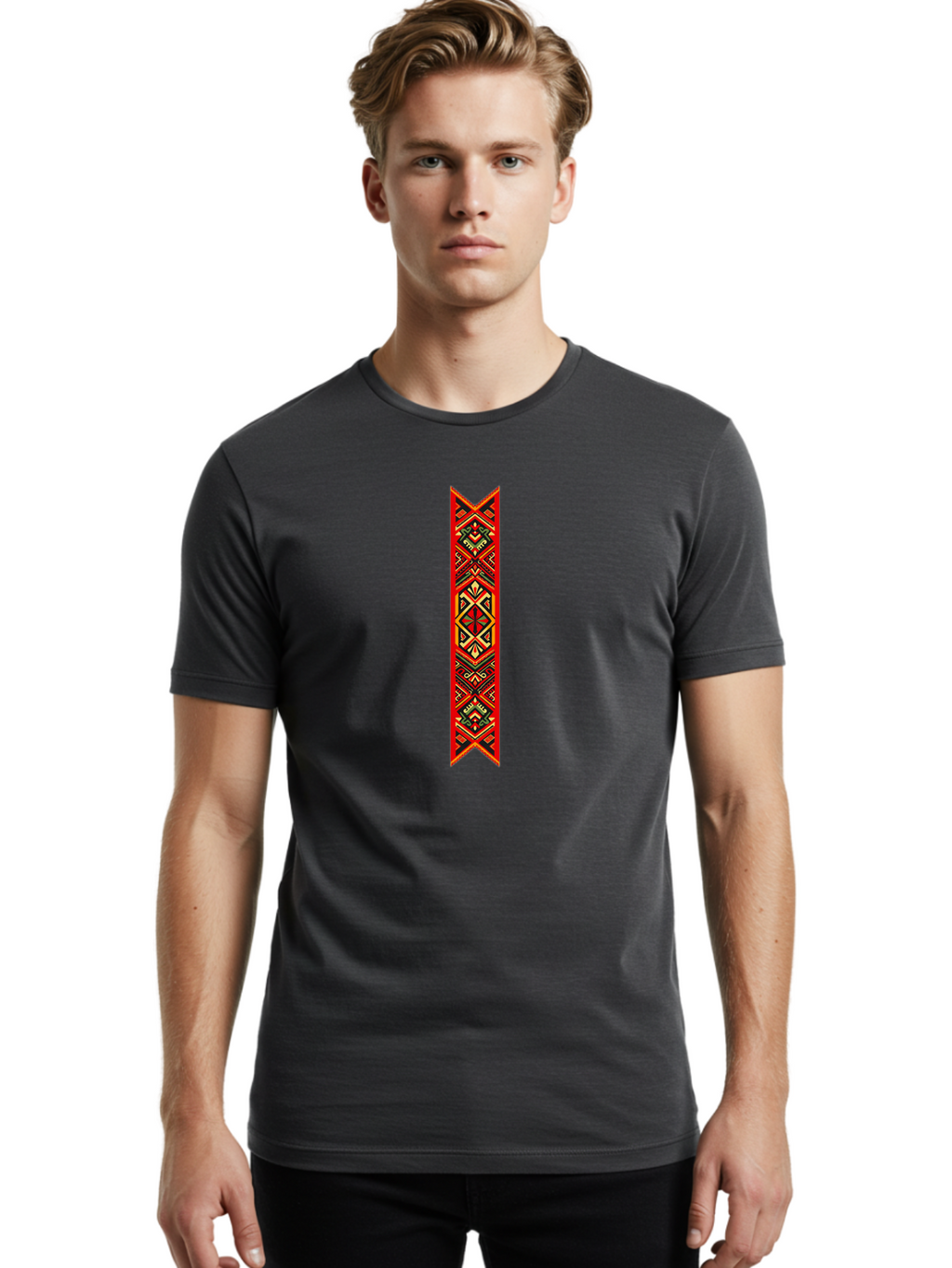 Tribal-Pattern Men'S Graphic Tee, 100% Cotton, Comfortable Casual Summer Wear, Machine Washable, Vintage Camera, Old Camera, Antique Camera, Black Camera, Classic Photography, Photography Equipment, Nostalgic Device, Film Camera, Camera Art Bah289
