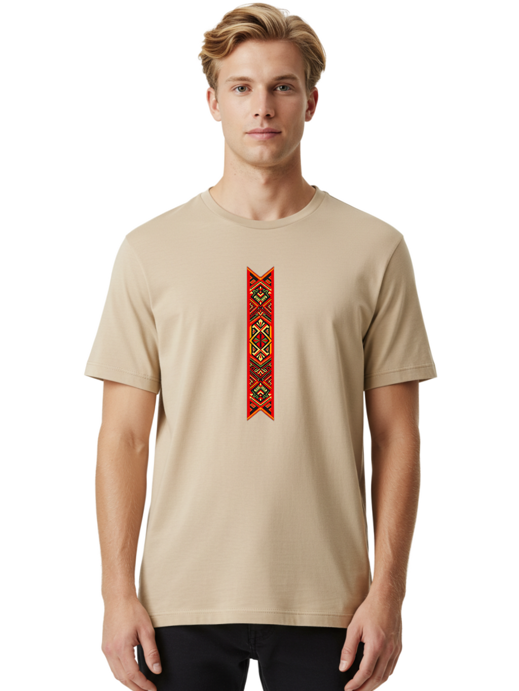 Tribal-Pattern Men'S Graphic Tee, 100% Cotton, Comfortable Casual Summer Wear, Machine Washable, Vintage Camera, Old Camera, Antique Camera, Black Camera, Classic Photography, Photography Equipment, Nostalgic Device, Film Camera, Camera Art Bah289