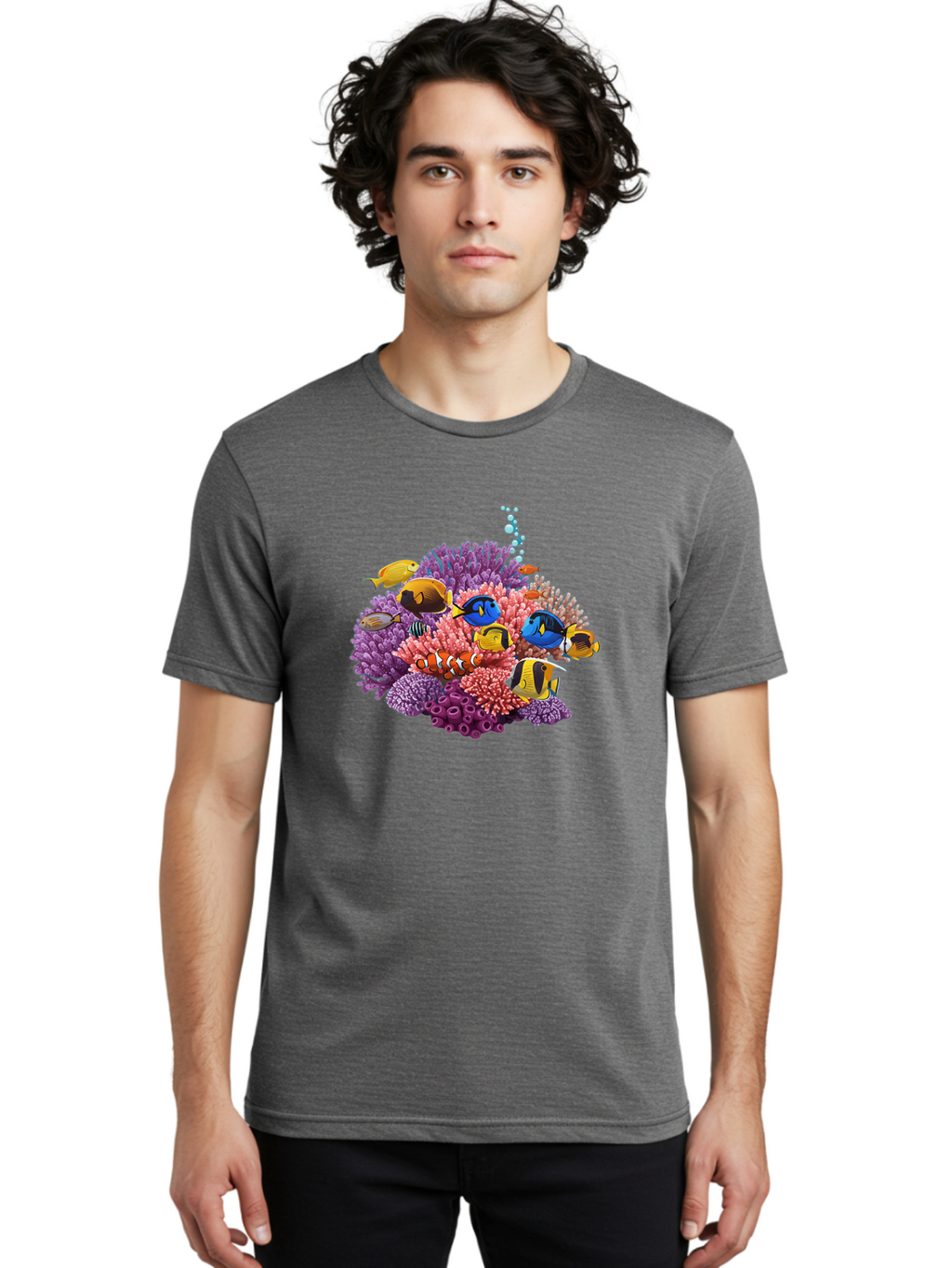 Tropical-Fish Men'S Graphic Tee, 100% Cotton, Comfortable Casual Summer Wear, Machine Washable, Vintage Camera, Old Camera, Antique Camera, Black Camera, Classic Photography, Photography Equipment, Nostalgic Device, Film Camera, Camera Art Bah291