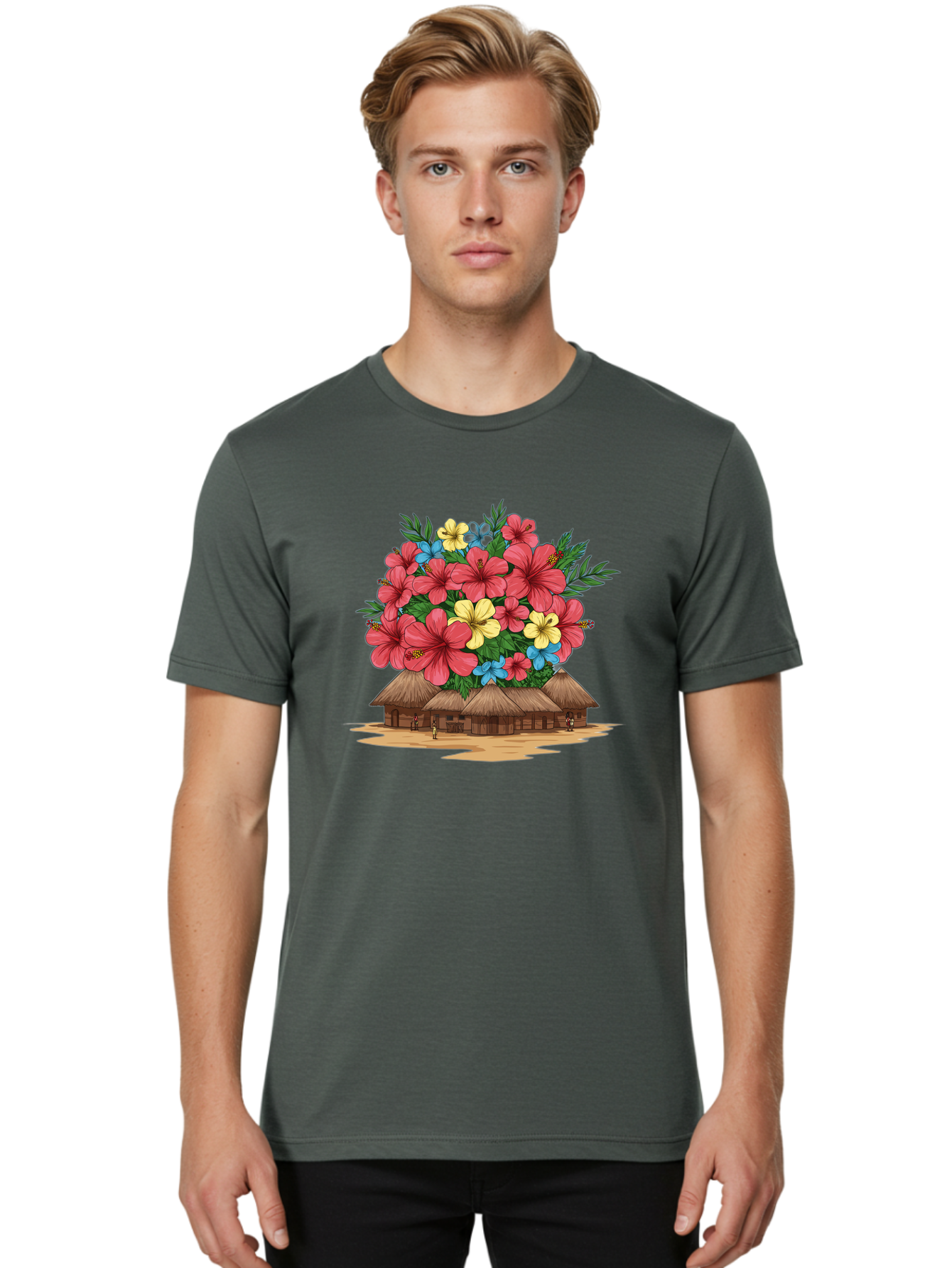 Tropical-Huts Men'S Graphic Tee, 100% Cotton, Comfortable Casual Summer Wear, Machine Washable, Vintage Camera, Old Camera, Antique Camera, Black Camera, Classic Photography, Photography Equipment, Nostalgic Device, Film Camera, Camera Art Bah293