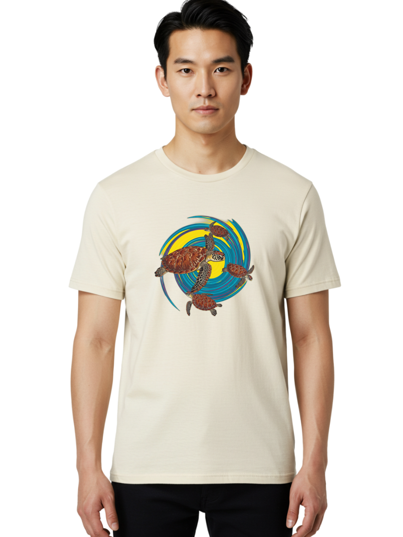 Turtles Men'S Graphic Tee, 100% Cotton, Comfortable Casual Summer Wear, Machine Washable, Vintage Camera, Old Camera, Antique Camera, Black Camera, Classic Photography, Photography Equipment, Nostalgic Device, Film Camera, Camera Art Bah296