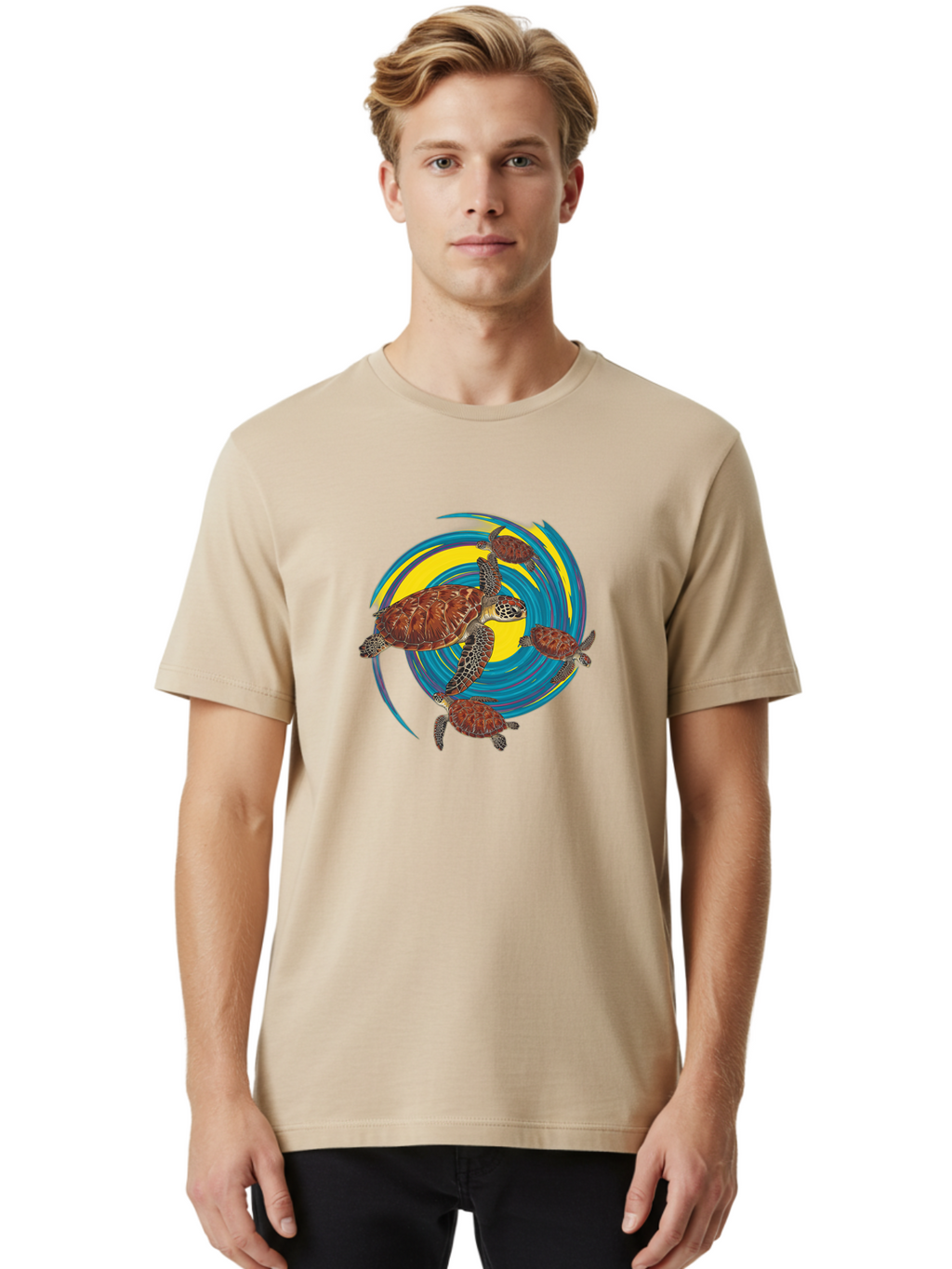 Turtles Men'S Graphic Tee, 100% Cotton, Comfortable Casual Summer Wear, Machine Washable, Vintage Camera, Old Camera, Antique Camera, Black Camera, Classic Photography, Photography Equipment, Nostalgic Device, Film Camera, Camera Art Bah296