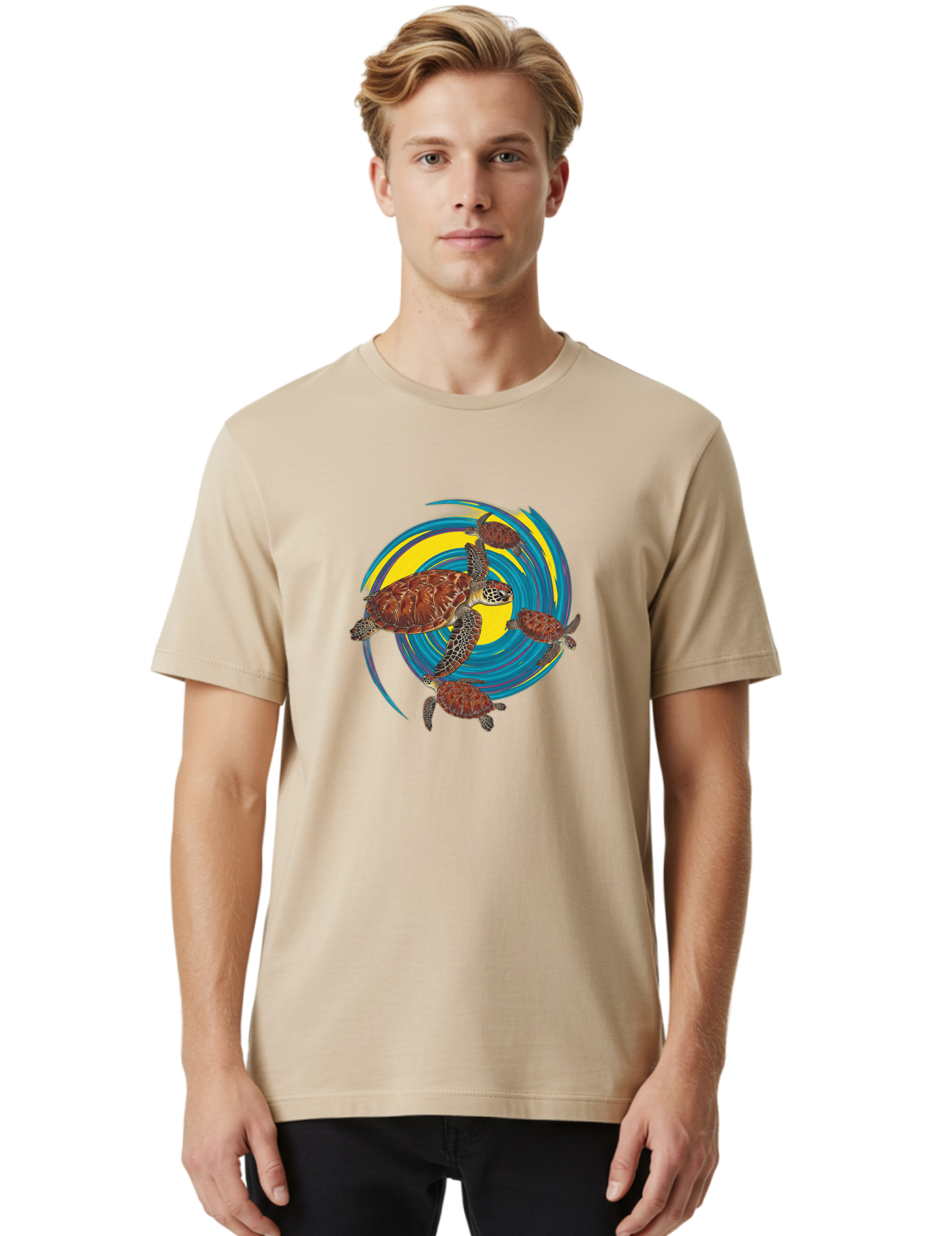 Turtles Men'S Graphic Tee, 100% Cotton, Comfortable Casual Summer Wear, Machine Washable, Vintage Camera, Old Camera, Antique Camera, Black Camera, Classic Photography, Photography Equipment, Nostalgic Device, Film Camera, Camera Art Bah296