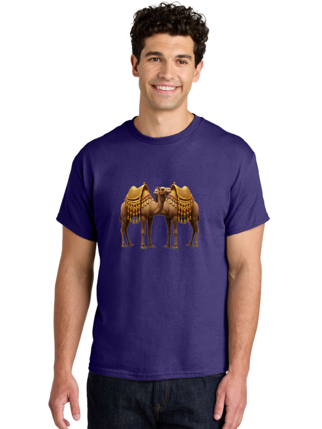 Two-Camels Men'S Graphic Tee, 100% Cotton, Comfortable Casual Summer Wear, Machine Washable, Vintage Camera, Old Camera, Antique Camera, Black Camera, Classic Photography, Photography Equipment, Nostalgic Device, Film Camera, Camera Art Bah301