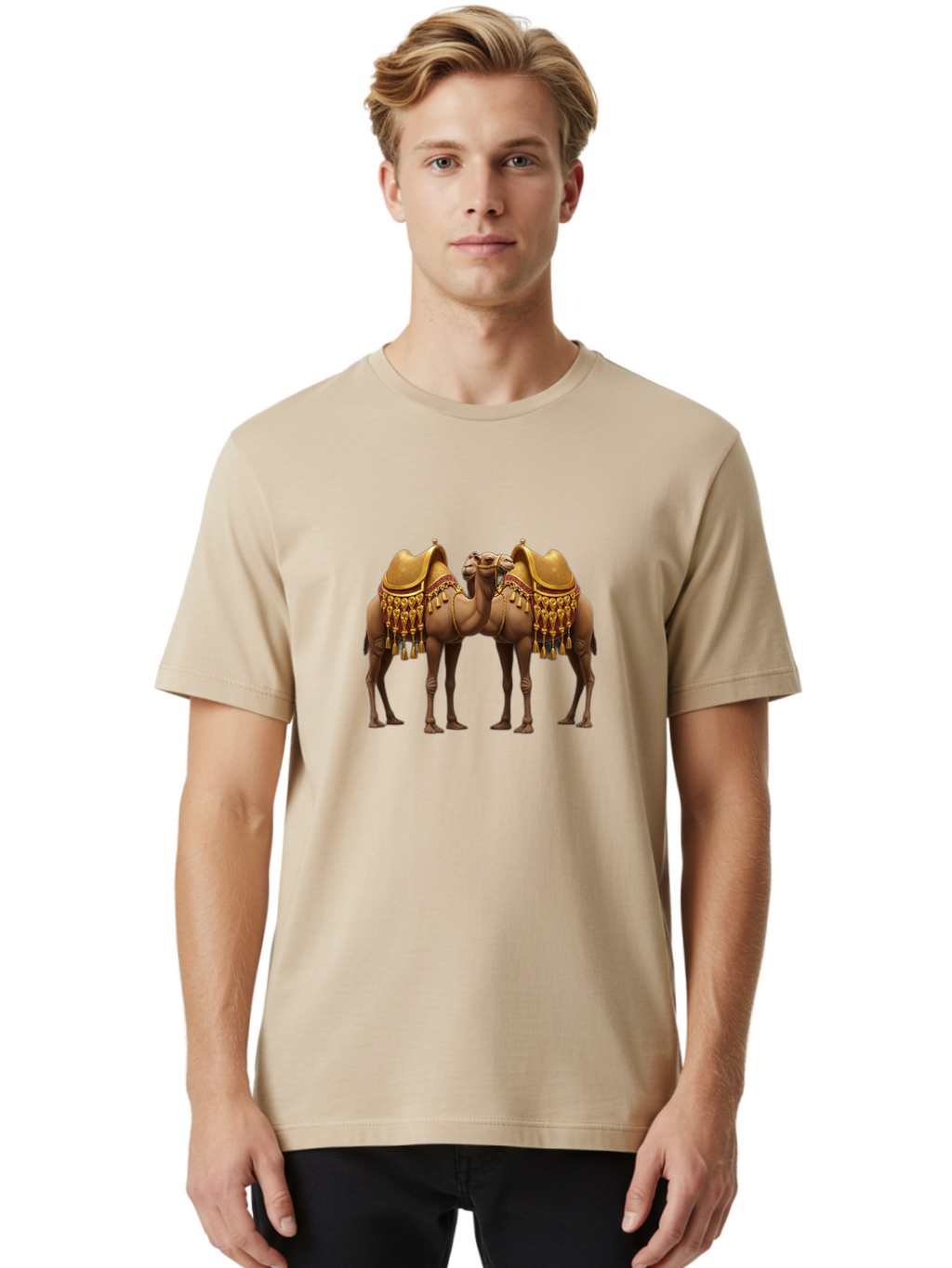 Two-Camels Men'S Graphic Tee, 100% Cotton, Comfortable Casual Summer Wear, Machine Washable, Vintage Camera, Old Camera, Antique Camera, Black Camera, Classic Photography, Photography Equipment, Nostalgic Device, Film Camera, Camera Art Bah301