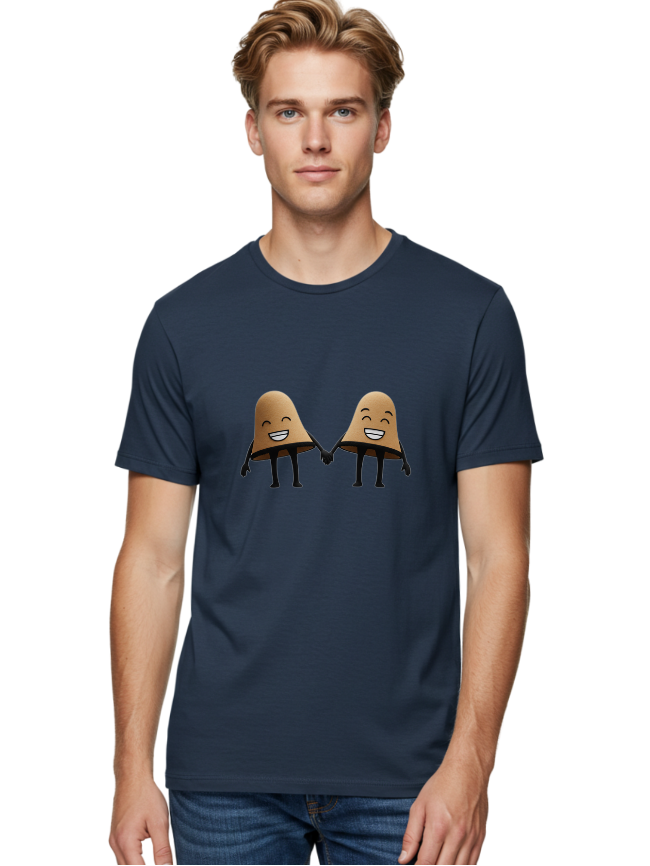 Two-Mushrooms Men'S Graphic Tee, 100% Cotton, Comfortable Casual Summer Wear, Machine Washable, Vintage Camera, Old Camera, Antique Camera, Black Camera, Classic Photography, Photography Equipment, Nostalgic Device, Film Camera, Camera Art Bah302