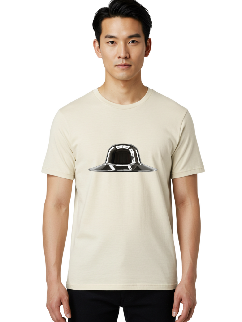 Ufo-1 Men'S Graphic Tee, 100% Cotton, Comfortable Casual Summer Wear, Machine Washable, Vintage Camera, Old Camera, Antique Camera, Black Camera, Classic Photography, Photography Equipment, Nostalgic Device, Film Camera, Camera Art Bah303