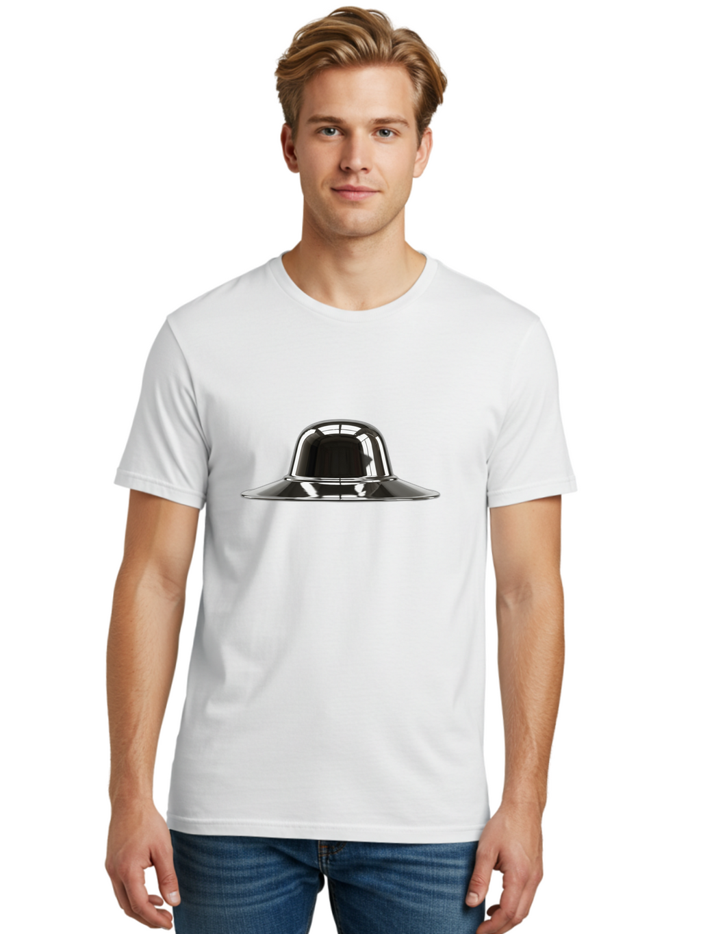 Ufo-1 Men'S Graphic Tee, 100% Cotton, Comfortable Casual Summer Wear, Machine Washable, Vintage Camera, Old Camera, Antique Camera, Black Camera, Classic Photography, Photography Equipment, Nostalgic Device, Film Camera, Camera Art Bah303