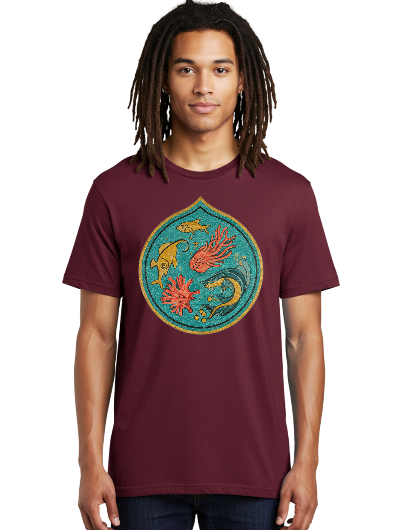 Underwater-Scene Men'S Graphic Tee, 100% Cotton, Comfortable Casual Summer Wear, Machine Washable, Vintage Camera, Old Camera, Antique Camera, Black Camera, Classic Photography, Photography Equipment, Nostalgic Device, Film Camera, Camera Art Bah306
