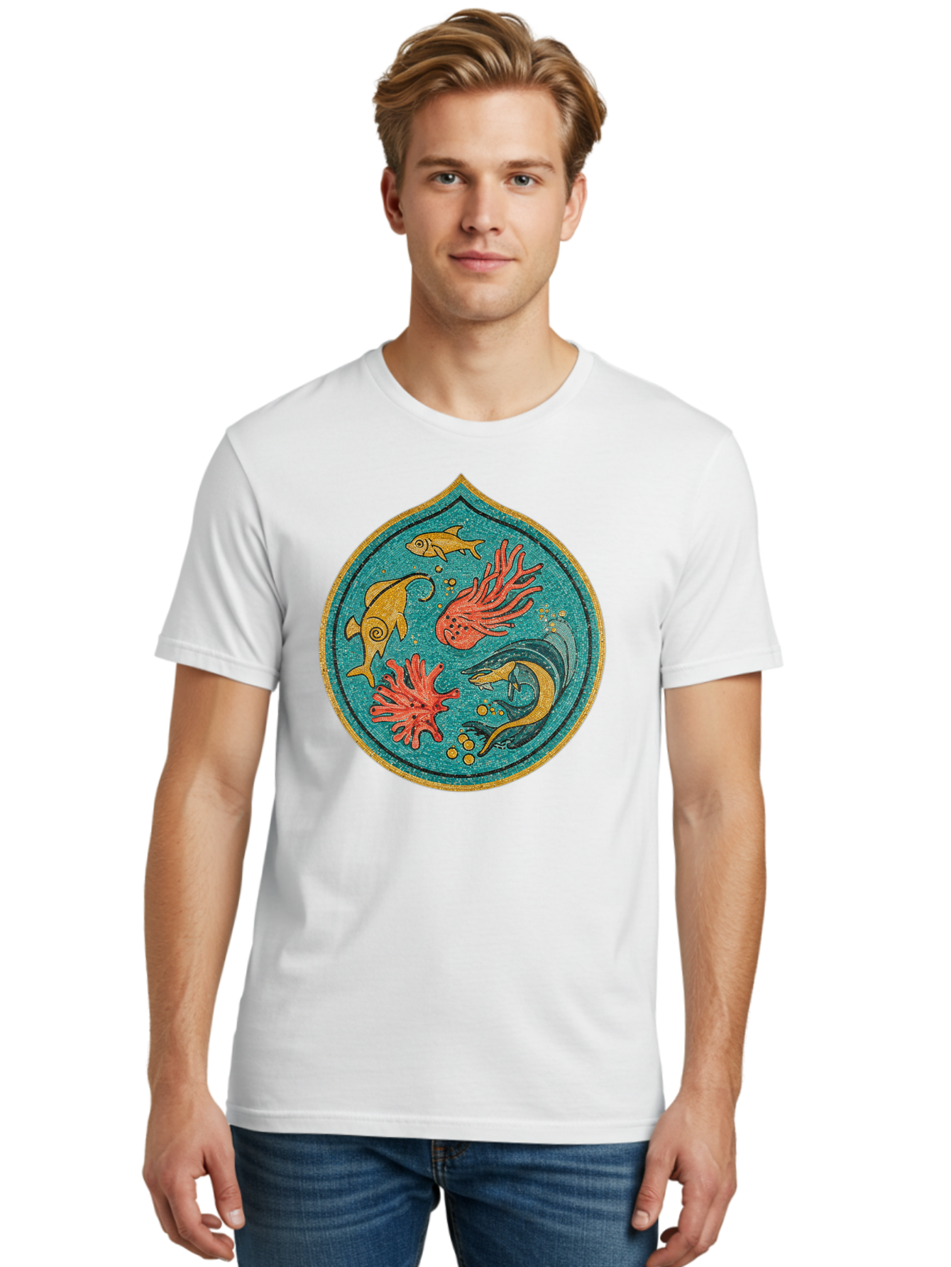 Underwater-Scene Men'S Graphic Tee, 100% Cotton, Comfortable Casual Summer Wear, Machine Washable, Vintage Camera, Old Camera, Antique Camera, Black Camera, Classic Photography, Photography Equipment, Nostalgic Device, Film Camera, Camera Art Bah306