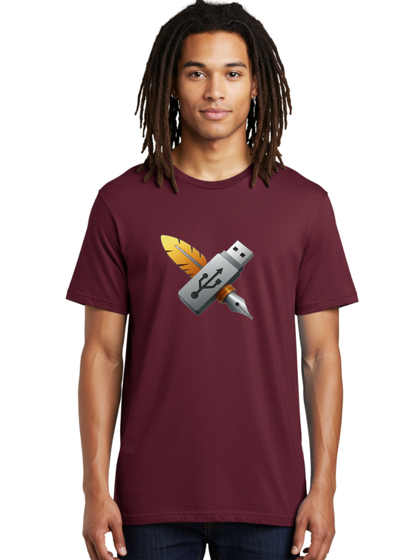 Usb Men'S Graphic Tee, 100% Cotton, Comfortable Casual Summer Wear, Machine Washable, Vintage Camera, Old Camera, Antique Camera, Black Camera, Classic Photography, Photography Equipment, Nostalgic Device, Film Camera, Camera Art Bah309
