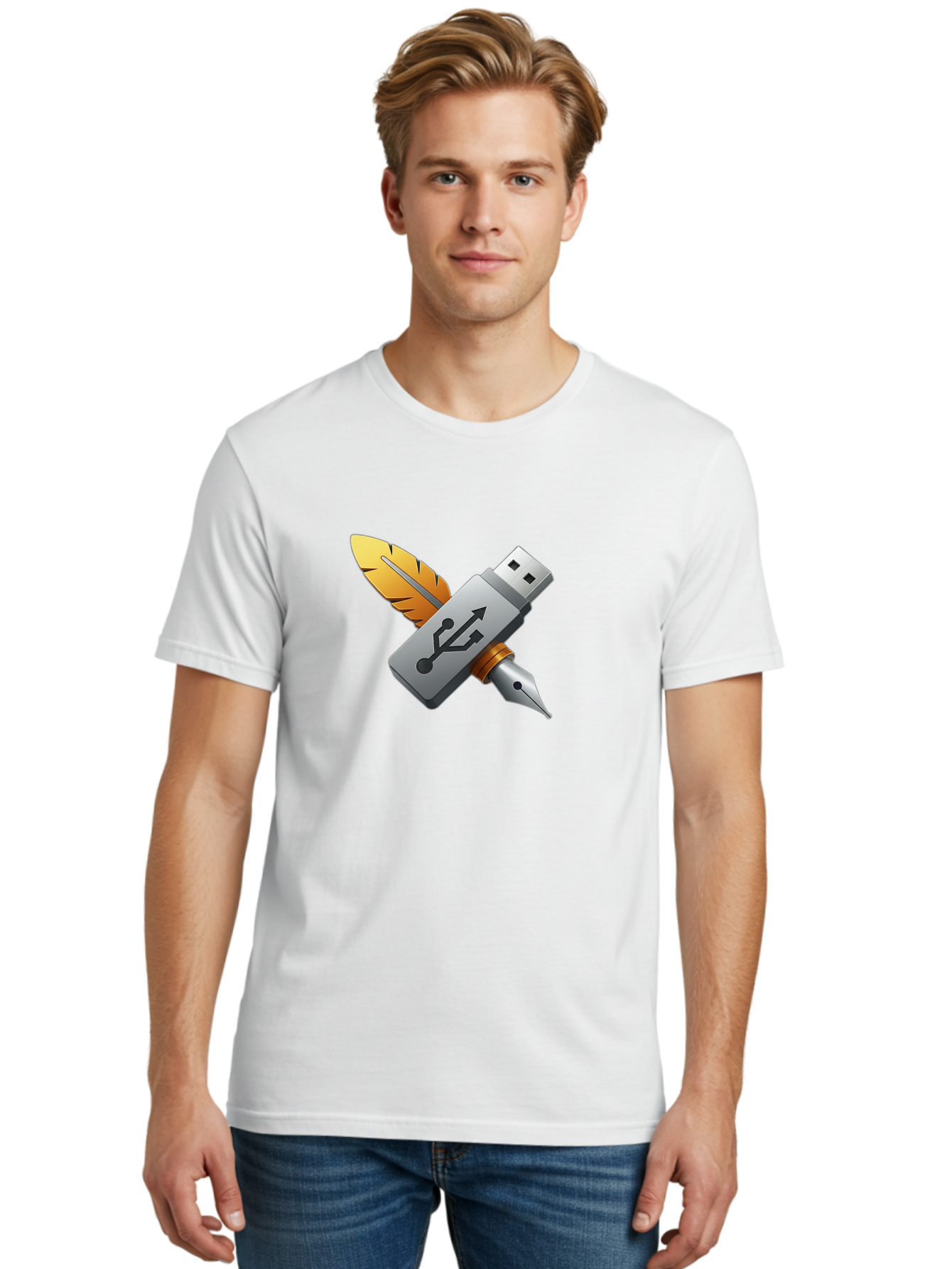 Usb Men'S Graphic Tee, 100% Cotton, Comfortable Casual Summer Wear, Machine Washable, Vintage Camera, Old Camera, Antique Camera, Black Camera, Classic Photography, Photography Equipment, Nostalgic Device, Film Camera, Camera Art Bah309