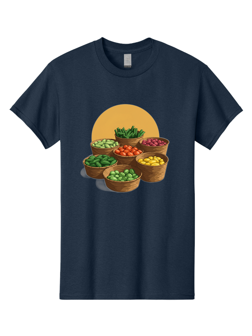 Vegetable-Baskets-1 Men'S Graphic Tee, 100% Cotton, Comfortable Casual Summer Wear, Machine Washable, Vintage Camera, Old Camera, Antique Camera, Black Camera, Classic Photography, Photography Equipment, Nostalgic Device, Film Camera, Bah311