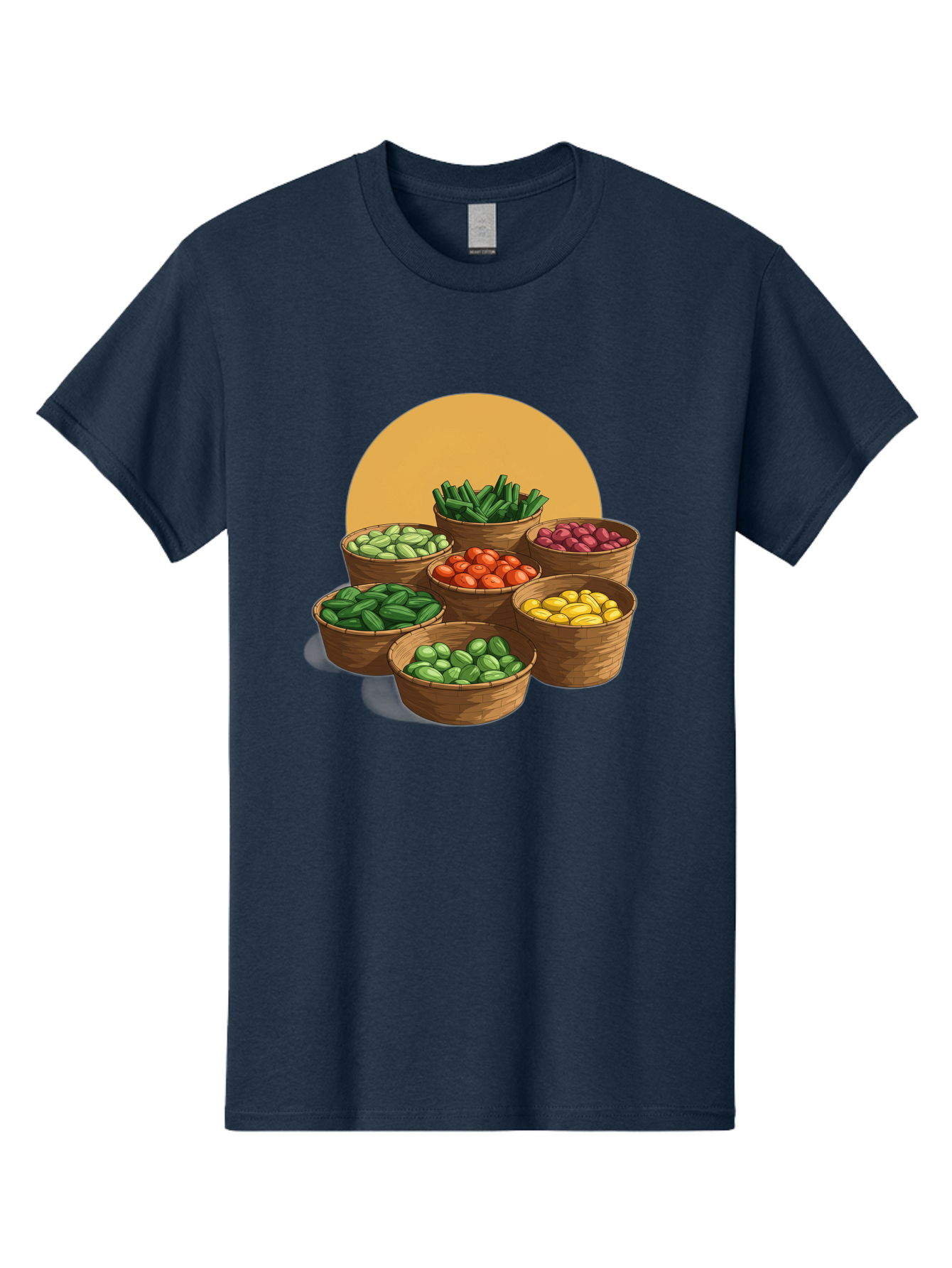 Vegetable-Baskets-1 Men'S Graphic Tee, 100% Cotton, Comfortable Casual Summer Wear, Machine Washable, Vintage Camera, Old Camera, Antique Camera, Black Camera, Classic Photography, Photography Equipment, Nostalgic Device, Film Camera, Bah311