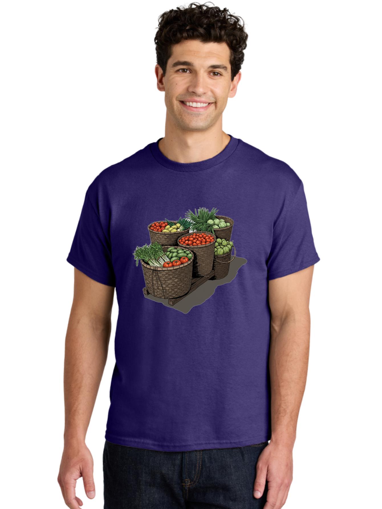 Vegetable-Baskets-2 Men'S Graphic Tee, 100% Cotton, Comfortable Casual Summer Wear, Machine Washable, Vintage Camera, Old Camera, Antique Camera, Black Camera, Classic Photography, Photography Equipment, Nostalgic Device, Film Camera, Bah312