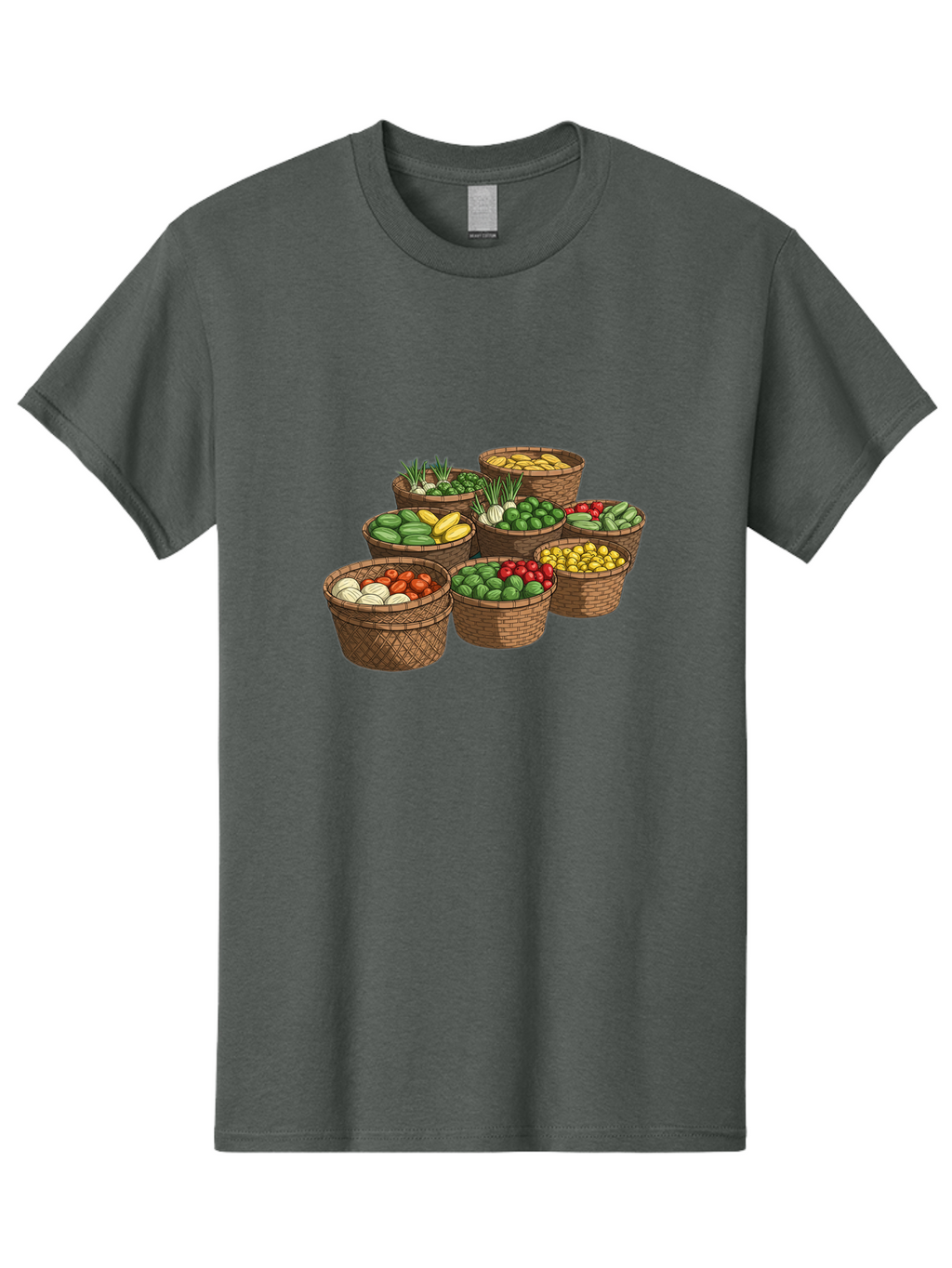 Vegetable-Baskets Men'S Graphic Tee, 100% Cotton, Comfortable Casual Summer Wear, Machine Washable, Vintage Camera, Old Camera, Antique Camera, Black Camera, Classic Photography, Photography Equipment, Nostalgic Device, Film Camera, Camera Art Bah313