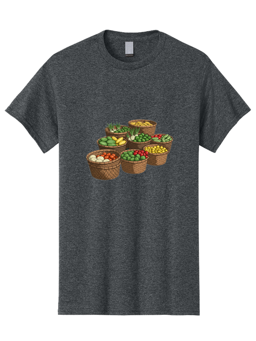 Vegetable-Baskets Men'S Graphic Tee, 100% Cotton, Comfortable Casual Summer Wear, Machine Washable, Vintage Camera, Old Camera, Antique Camera, Black Camera, Classic Photography, Photography Equipment, Nostalgic Device, Film Camera, Camera Art Bah313