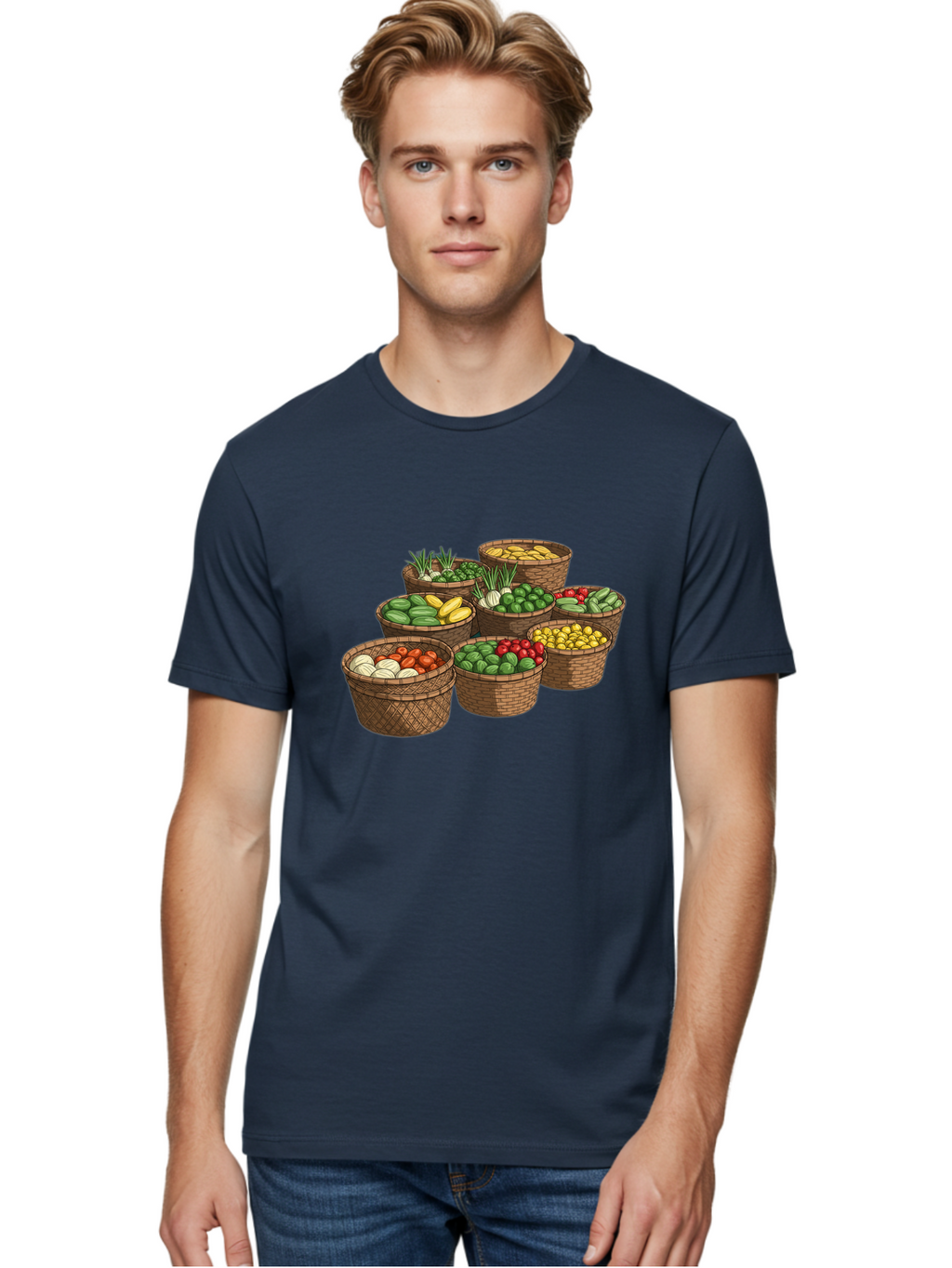 Vegetable-Baskets Men'S Graphic Tee, 100% Cotton, Comfortable Casual Summer Wear, Machine Washable, Vintage Camera, Old Camera, Antique Camera, Black Camera, Classic Photography, Photography Equipment, Nostalgic Device, Film Camera, Camera Art Bah313