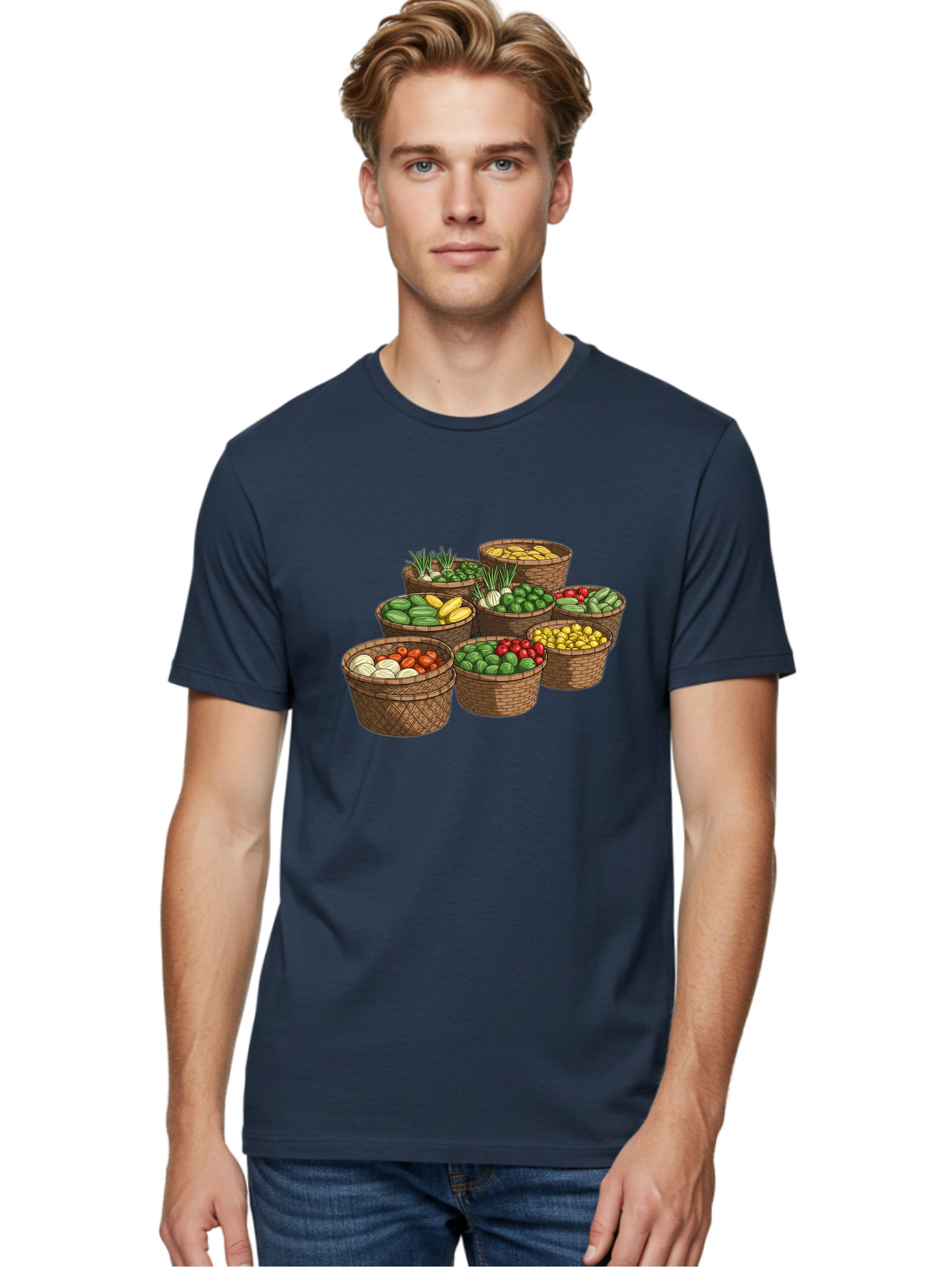 Vegetable-Baskets Men'S Graphic Tee, 100% Cotton, Comfortable Casual Summer Wear, Machine Washable, Vintage Camera, Old Camera, Antique Camera, Black Camera, Classic Photography, Photography Equipment, Nostalgic Device, Film Camera, Camera Art Bah313
