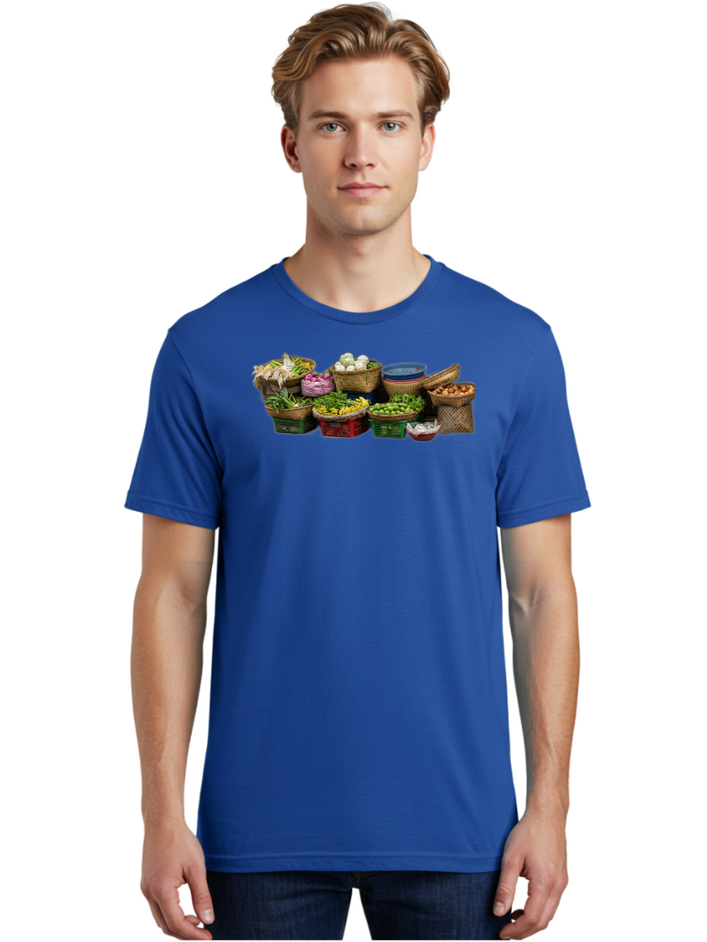 Vegetables-In-Baskets Men'S Graphic Tee, 100% Cotton, Comfortable Casual Summer Wear, Machine Washable, Vintage Camera, Old Camera, Antique Camera, Black Camera, Classic Photography, Photography Equipment, Nostalgic Device, Film Camera, Bah314