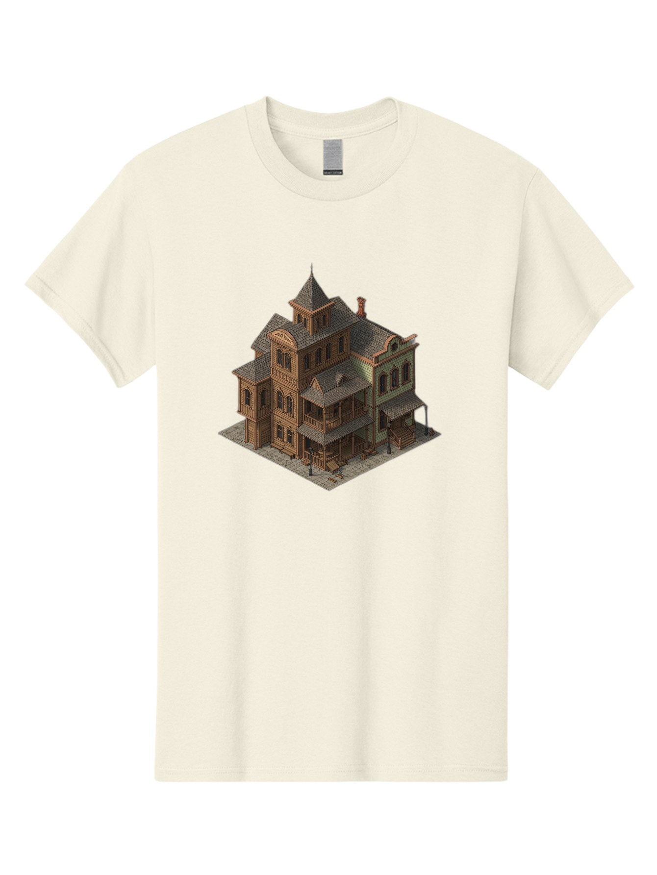 Victorian-House-1 Men'S Graphic Tee, 100% Cotton, Comfortable Casual Summer Wear, Machine Washable, Vintage Camera, Old Camera, Antique Camera, Black Camera, Classic Photography, Photography Equipment, Nostalgic Device, Film Camera, Camera Art Bah315