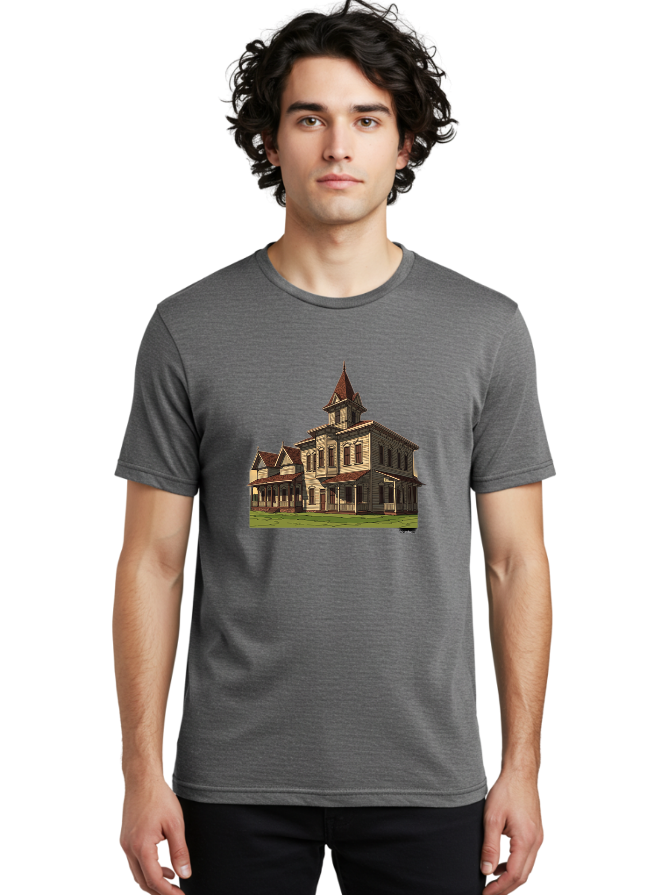 Victorian-House Men'S Graphic Tee, 100% Cotton, Comfortable Casual Summer Wear, Machine Washable, Vintage Camera, Old Camera, Antique Camera, Black Camera, Classic Photography, Photography Equipment, Nostalgic Device, Film Camera, Camera Art Bah316