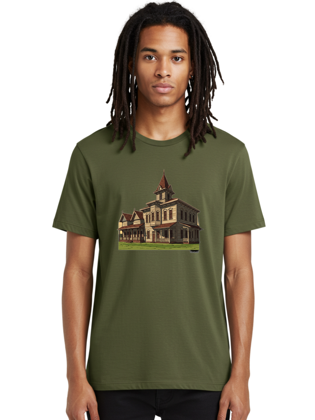 Victorian-House Men'S Graphic Tee, 100% Cotton, Comfortable Casual Summer Wear, Machine Washable, Vintage Camera, Old Camera, Antique Camera, Black Camera, Classic Photography, Photography Equipment, Nostalgic Device, Film Camera, Camera Art Bah316