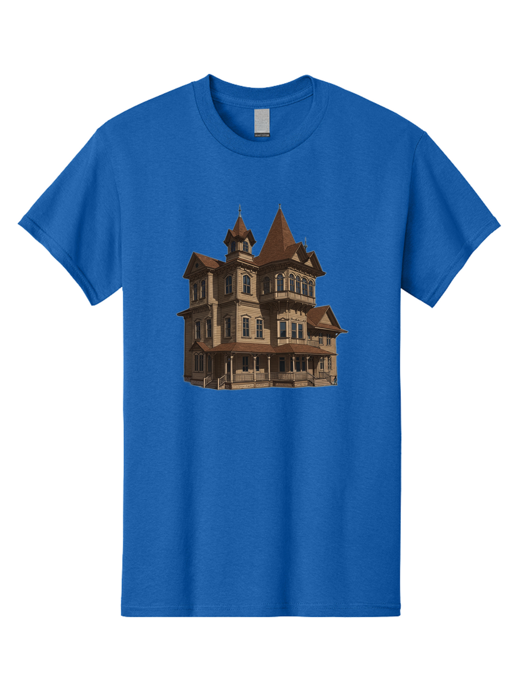 Victorian-Mansion Men'S Graphic Tee, 100% Cotton, Comfortable Casual Summer Wear, Machine Washable, Vintage Camera, Old Camera, Antique Camera, Black Camera, Classic Photography, Photography Equipment, Nostalgic Device, Film Camera, Camera Art Bah318
