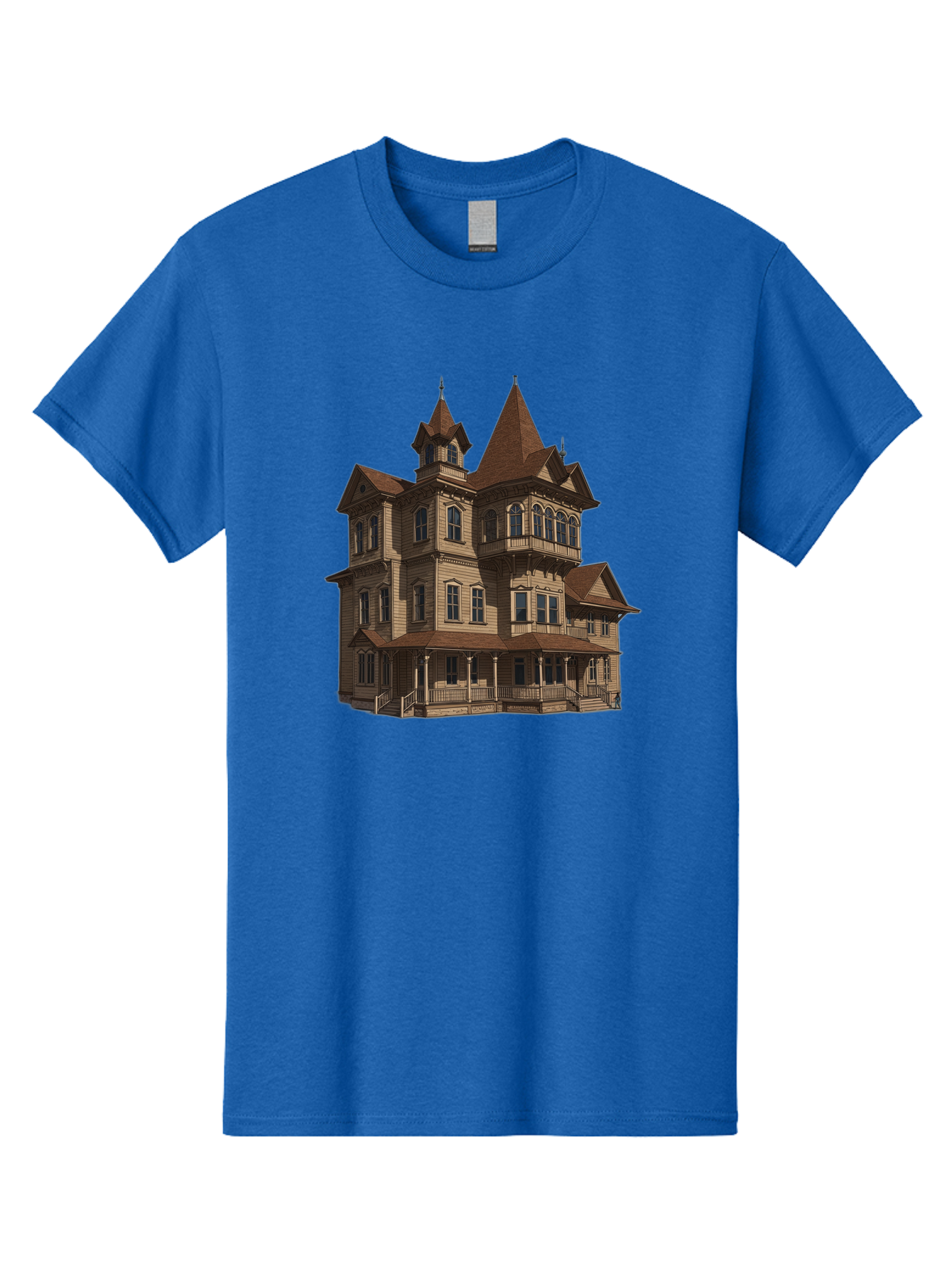 Victorian-Mansion Men'S Graphic Tee, 100% Cotton, Comfortable Casual Summer Wear, Machine Washable, Vintage Camera, Old Camera, Antique Camera, Black Camera, Classic Photography, Photography Equipment, Nostalgic Device, Film Camera, Camera Art Bah318