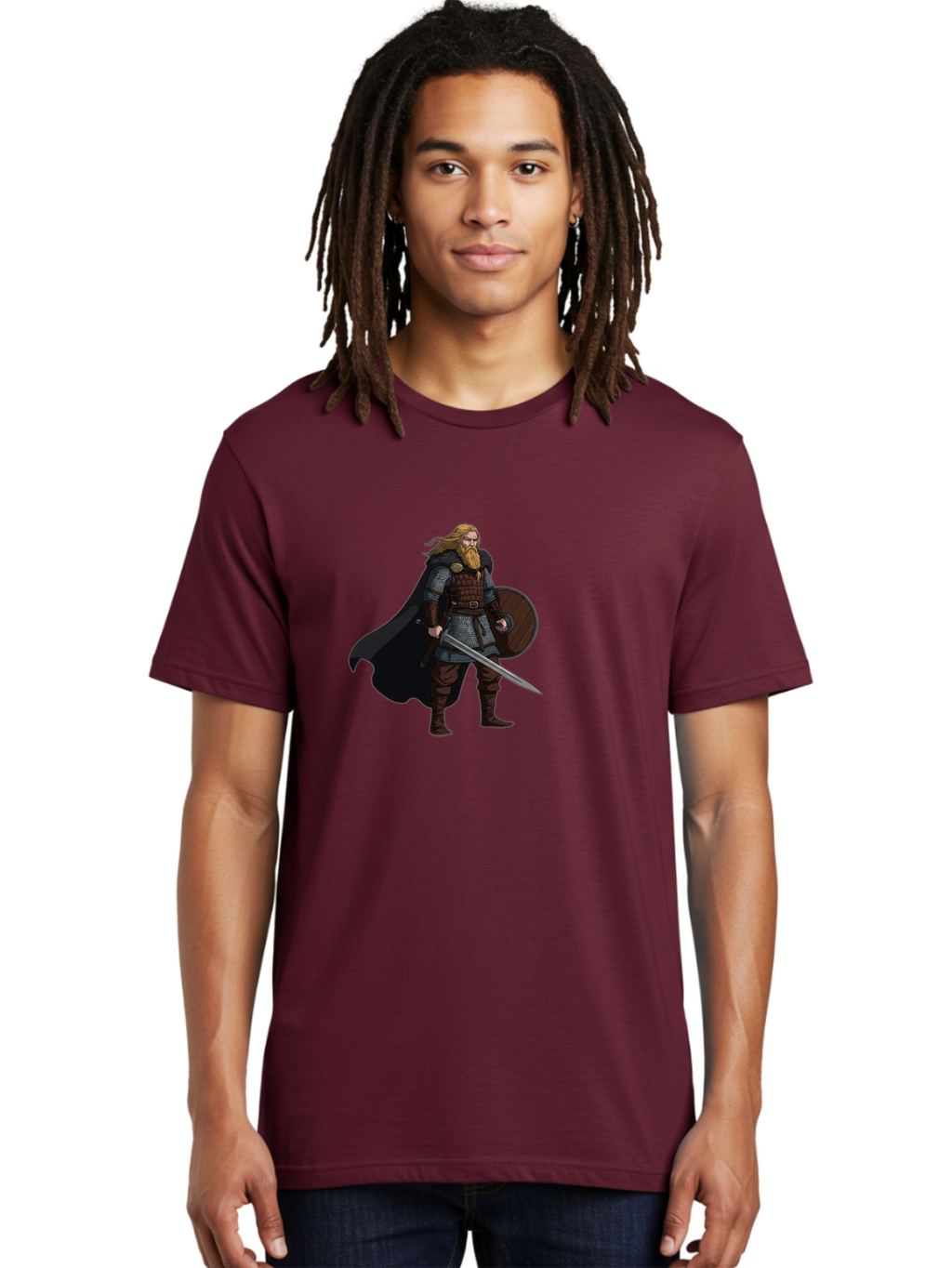 Viking-Warrior-1 Men'S Graphic Tee, 100% Cotton, Comfortable Casual Summer Wear, Machine Washable, Vintage Camera, Old Camera, Antique Camera, Black Camera, Classic Photography, Photography Equipment, Nostalgic Device, Film Camera, Camera Art Bah320