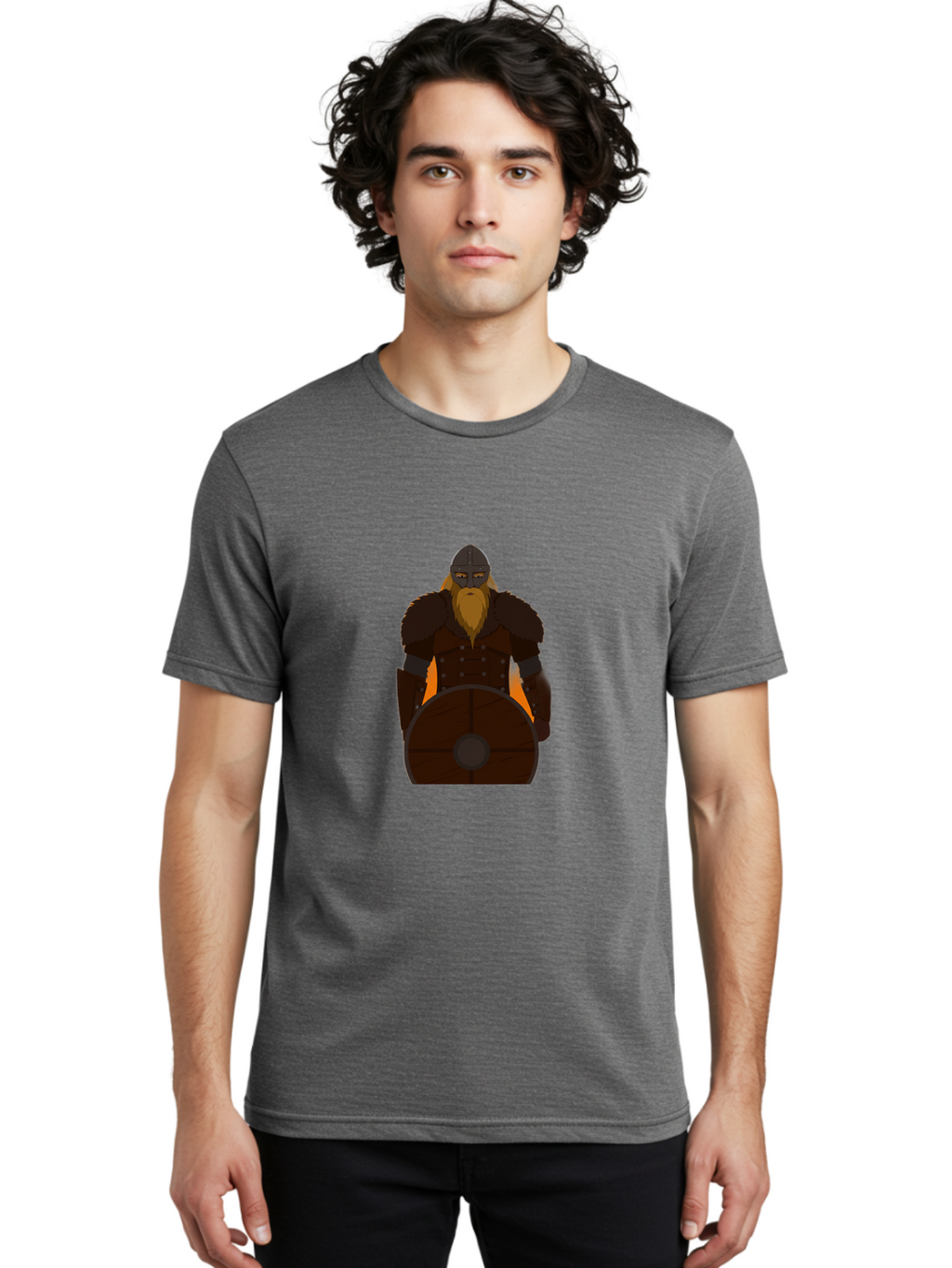 Viking-Warrior-2 Men'S Graphic Tee, 100% Cotton, Comfortable Casual Summer Wear, Machine Washable, Vintage Camera, Old Camera, Antique Camera, Black Camera, Classic Photography, Photography Equipment, Nostalgic Device, Film Camera, Camera Art Bah321