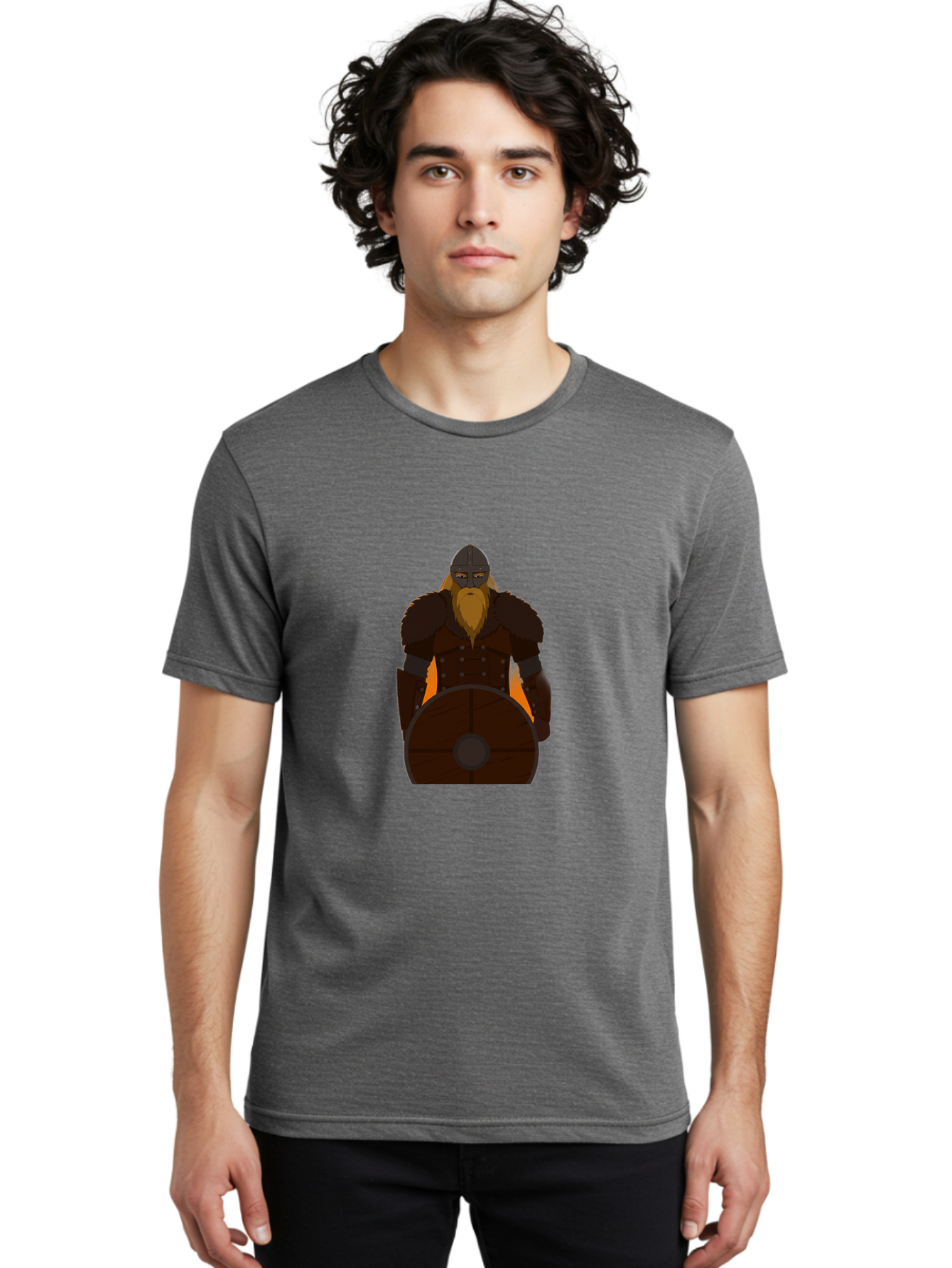 Viking-Warrior-2 Men'S Graphic Tee, 100% Cotton, Comfortable Casual Summer Wear, Machine Washable, Vintage Camera, Old Camera, Antique Camera, Black Camera, Classic Photography, Photography Equipment, Nostalgic Device, Film Camera, Camera Art Bah321