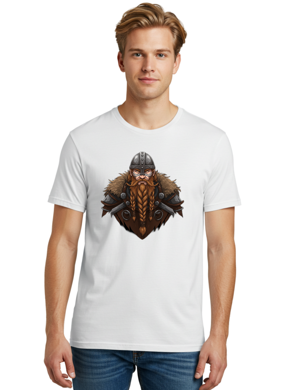 Viking-Warrior-Icon Men'S Graphic Tee, 100% Cotton, Comfortable Casual Summer Wear, Machine Washable, Vintage Camera, Old Camera, Antique Camera, Black Camera, Classic Photography, Photography Equipment, Nostalgic Device, Film Camera, Bah323