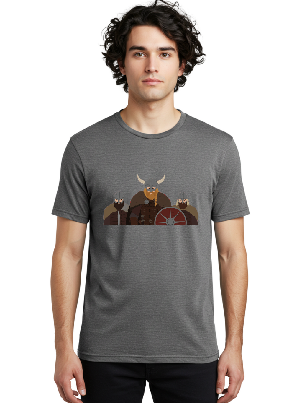 Viking-Warriors-1 Men'S Graphic Tee, 100% Cotton, Comfortable Casual Summer Wear, Machine Washable, Vintage Camera, Old Camera, Antique Camera, Black Camera, Classic Photography, Photography Equipment, Nostalgic Device, Film Camera, Camera Art Bah325