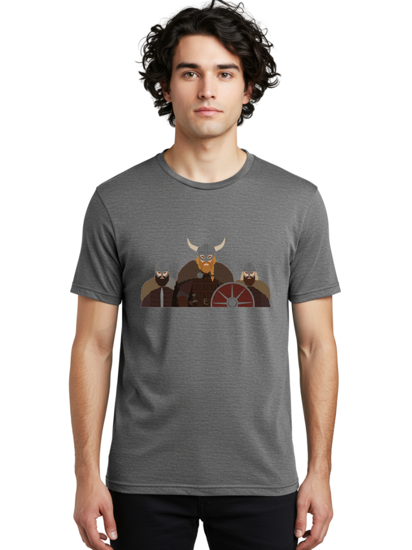 Viking-Warriors-1 Men'S Graphic Tee, 100% Cotton, Comfortable Casual Summer Wear, Machine Washable, Vintage Camera, Old Camera, Antique Camera, Black Camera, Classic Photography, Photography Equipment, Nostalgic Device, Film Camera, Camera Art Bah325