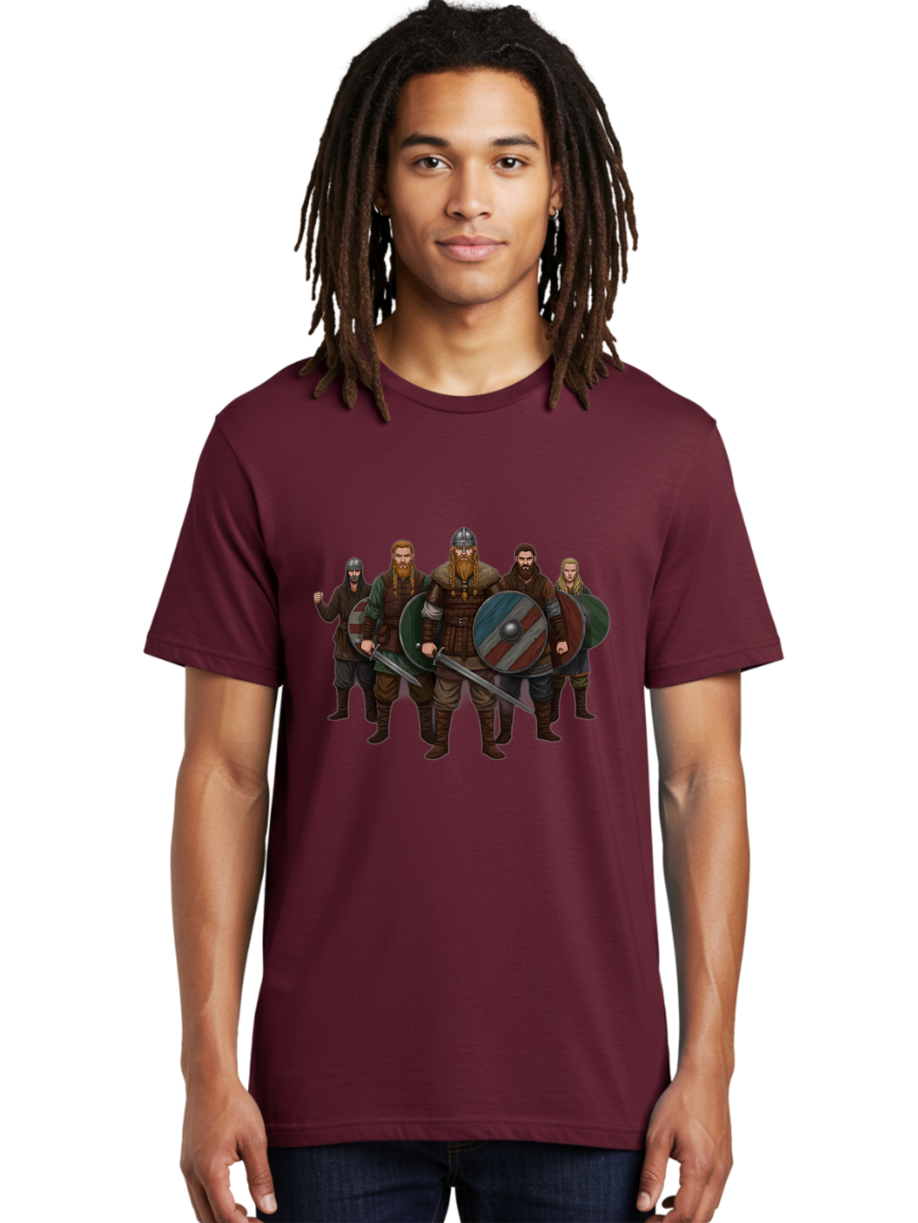 Viking-Warriors-10 Men'S Graphic Tee, 100% Cotton, Comfortable Casual Summer Wear, Machine Washable, Vintage Camera, Old Camera, Antique Camera, Black Camera, Classic Photography, Photography Equipment, Nostalgic Device, Film Camera, Bah326