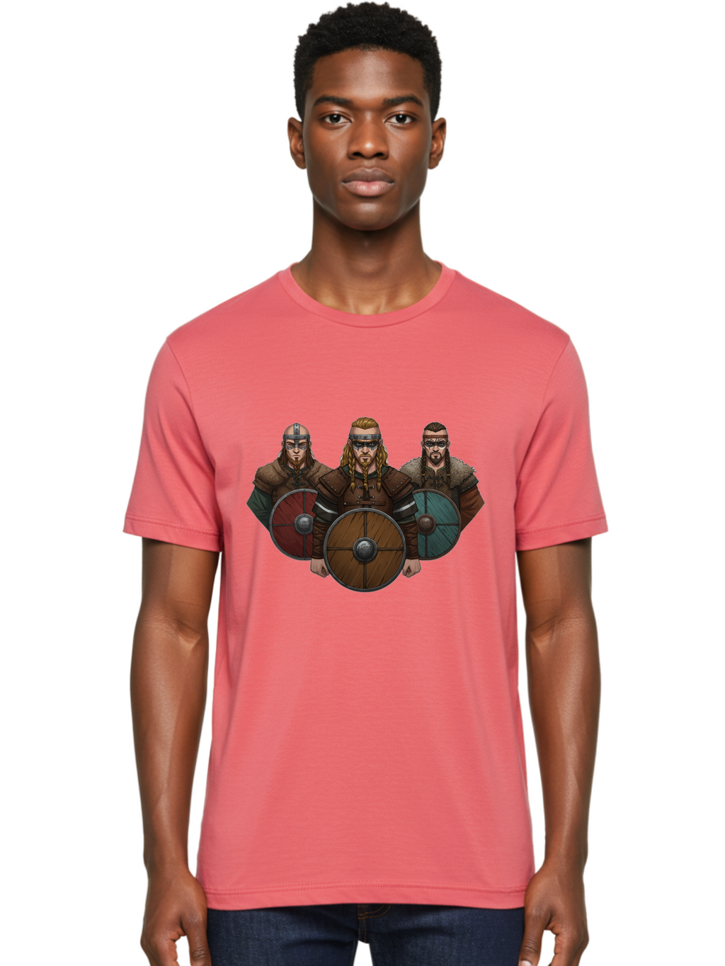 Viking-Warriors-11 Men'S Graphic Tee, 100% Cotton, Comfortable Casual Summer Wear, Machine Washable, Vintage Camera, Old Camera, Antique Camera, Black Camera, Classic Photography, Photography Equipment, Nostalgic Device, Film Camera, Bah327