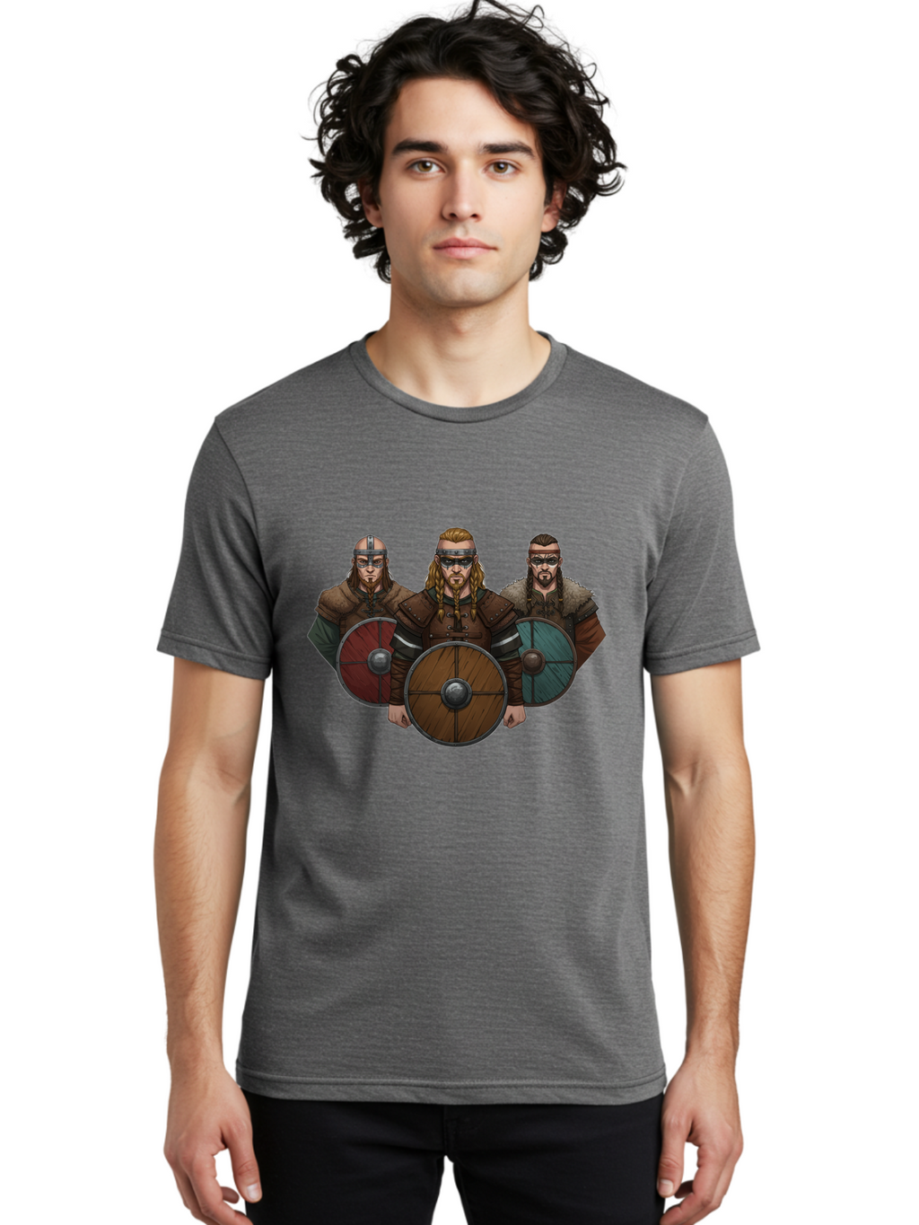 Viking-Warriors-11 Men'S Graphic Tee, 100% Cotton, Comfortable Casual Summer Wear, Machine Washable, Vintage Camera, Old Camera, Antique Camera, Black Camera, Classic Photography, Photography Equipment, Nostalgic Device, Film Camera, Bah327