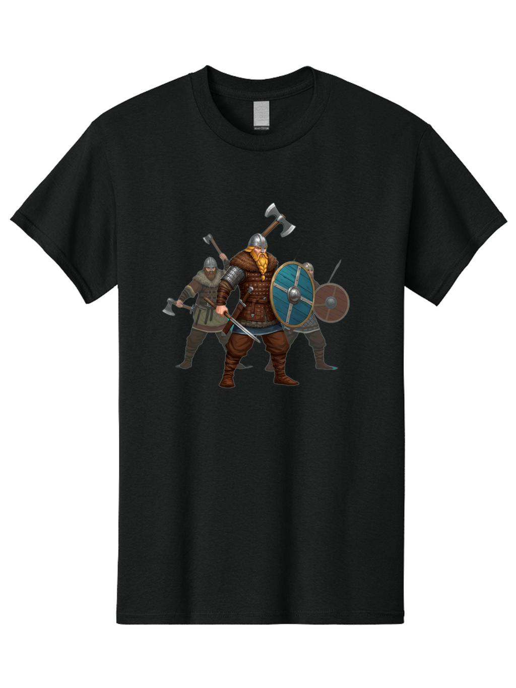 Viking-Warriors-2 Men'S Graphic Tee, 100% Cotton, Comfortable Casual Summer Wear, Machine Washable, Vintage Camera, Old Camera, Antique Camera, Black Camera, Classic Photography, Photography Equipment, Nostalgic Device, Film Camera, Camera Art Bah330