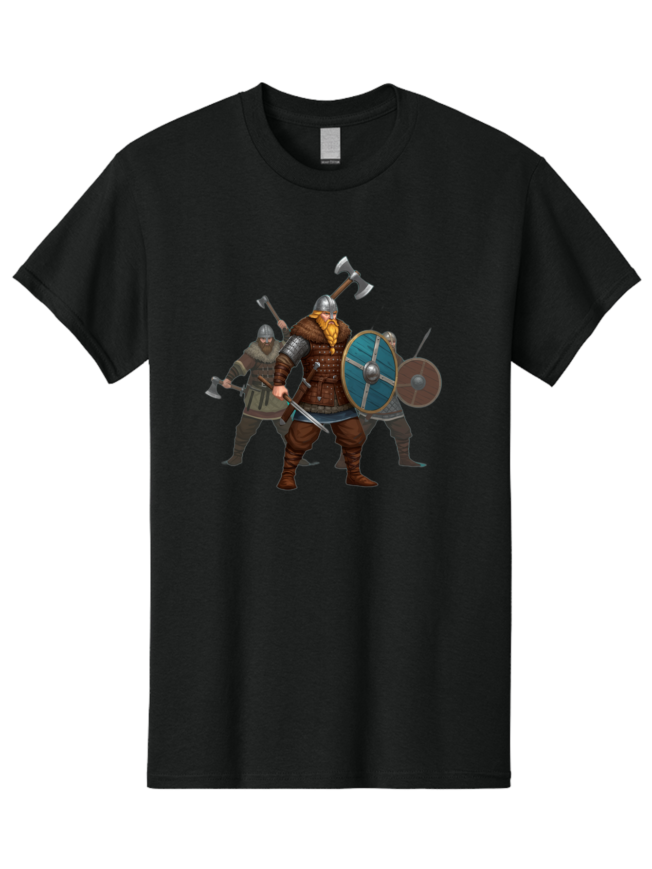 Viking-Warriors-2 Men'S Graphic Tee, 100% Cotton, Comfortable Casual Summer Wear, Machine Washable, Vintage Camera, Old Camera, Antique Camera, Black Camera, Classic Photography, Photography Equipment, Nostalgic Device, Film Camera, Camera Art Bah330