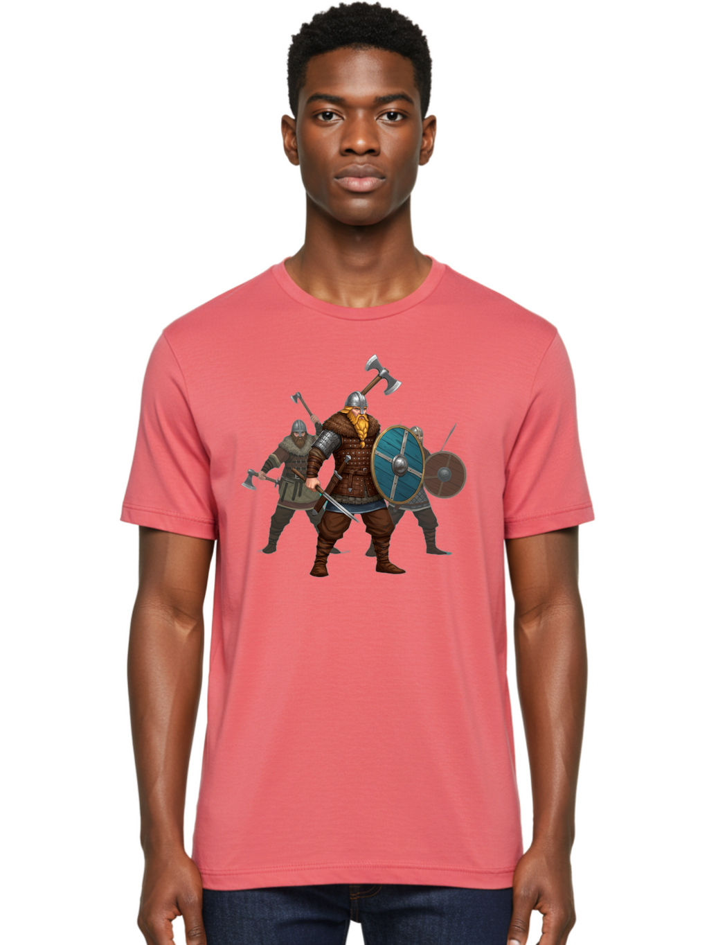 Viking-Warriors-2 Men'S Graphic Tee, 100% Cotton, Comfortable Casual Summer Wear, Machine Washable, Vintage Camera, Old Camera, Antique Camera, Black Camera, Classic Photography, Photography Equipment, Nostalgic Device, Film Camera, Camera Art Bah330