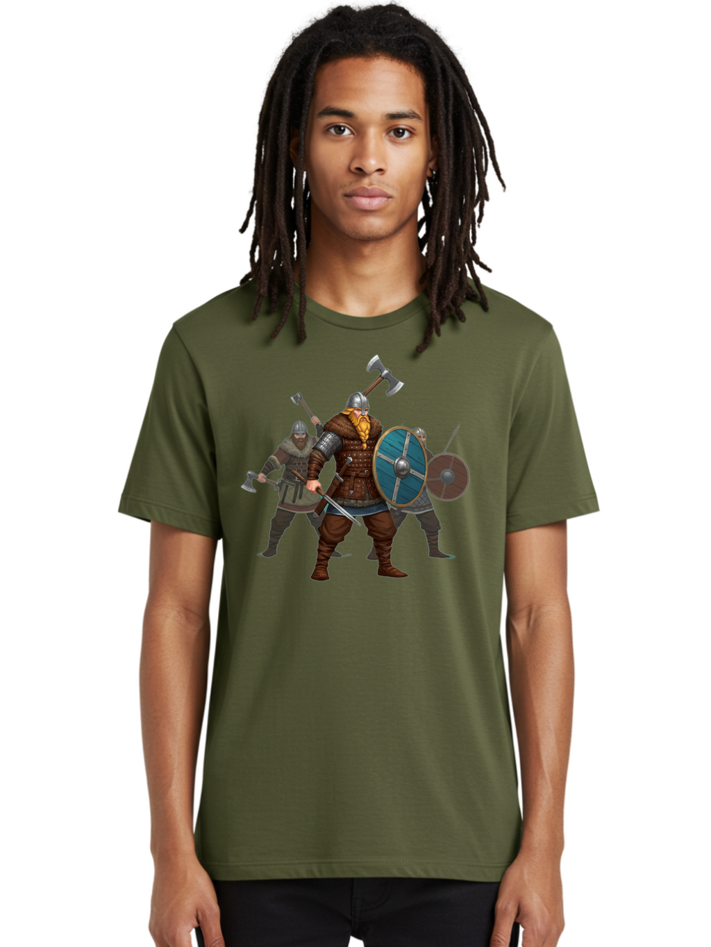 Viking-Warriors-2 Men'S Graphic Tee, 100% Cotton, Comfortable Casual Summer Wear, Machine Washable, Vintage Camera, Old Camera, Antique Camera, Black Camera, Classic Photography, Photography Equipment, Nostalgic Device, Film Camera, Camera Art Bah330