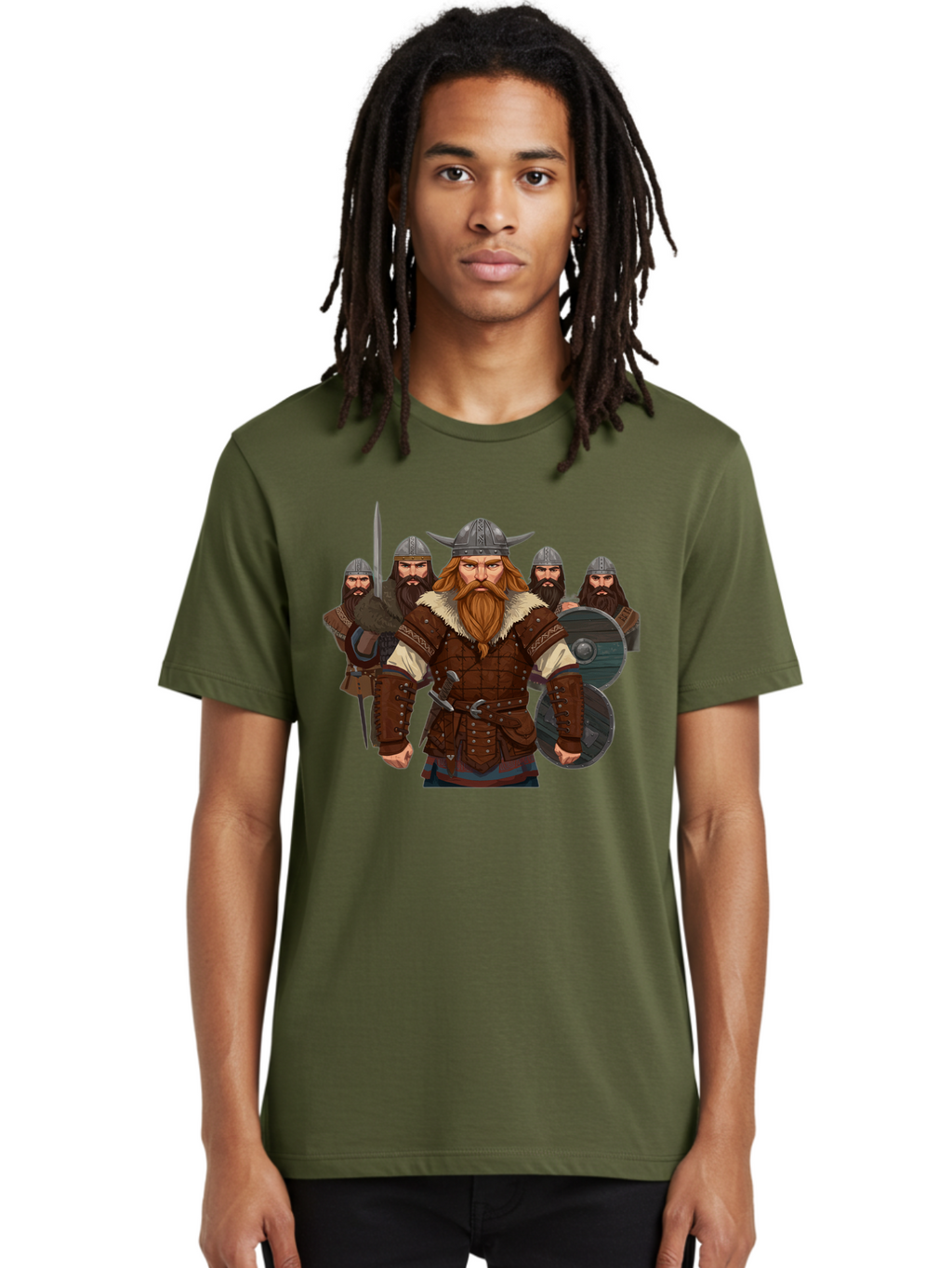 Viking-Warriors-3 Men'S Graphic Tee, 100% Cotton, Comfortable Casual Summer Wear, Machine Washable, Vintage Camera, Old Camera, Antique Camera, Black Camera, Classic Photography, Photography Equipment, Nostalgic Device, Film Camera, Camera Art Bah331