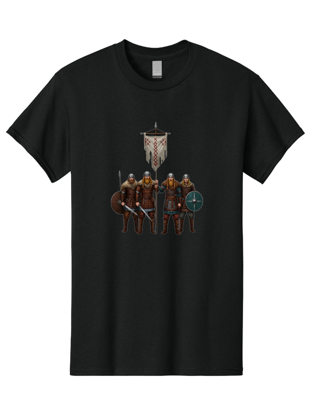 Viking-Warriors-4 Men'S Graphic Tee, 100% Cotton, Comfortable Casual Summer Wear, Machine Washable, Vintage Camera, Old Camera, Antique Camera, Black Camera, Classic Photography, Photography Equipment, Nostalgic Device, Film Camera, Camera Art Bah332