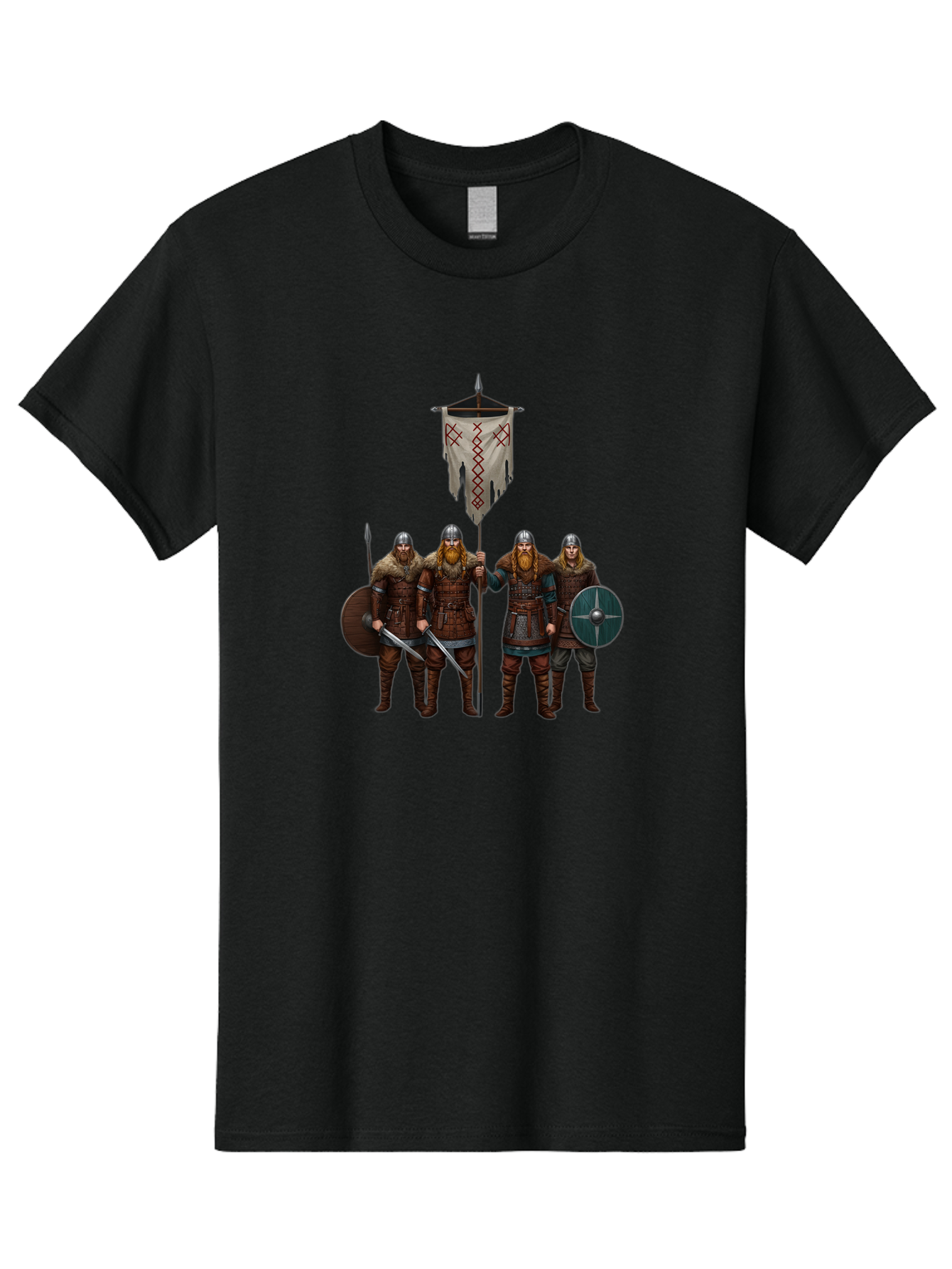 Viking-Warriors-4 Men'S Graphic Tee, 100% Cotton, Comfortable Casual Summer Wear, Machine Washable, Vintage Camera, Old Camera, Antique Camera, Black Camera, Classic Photography, Photography Equipment, Nostalgic Device, Film Camera, Camera Art Bah332