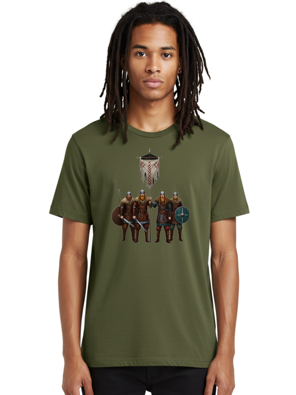Viking-Warriors-4 Men'S Graphic Tee, 100% Cotton, Comfortable Casual Summer Wear, Machine Washable, Vintage Camera, Old Camera, Antique Camera, Black Camera, Classic Photography, Photography Equipment, Nostalgic Device, Film Camera, Camera Art Bah332