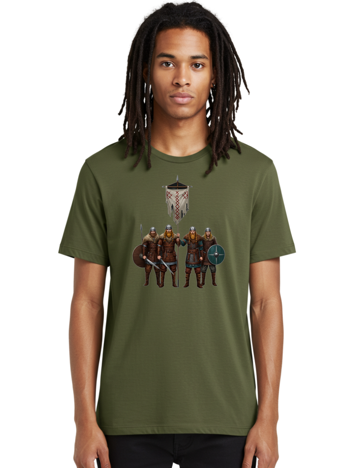 Viking-Warriors-4 Men'S Graphic Tee, 100% Cotton, Comfortable Casual Summer Wear, Machine Washable, Vintage Camera, Old Camera, Antique Camera, Black Camera, Classic Photography, Photography Equipment, Nostalgic Device, Film Camera, Camera Art Bah332