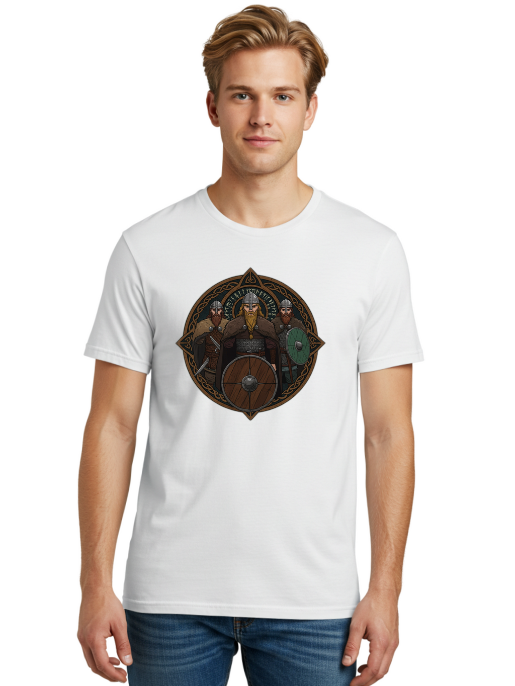 Viking-Warriors-5 Men'S Graphic Tee, 100% Cotton, Comfortable Casual Summer Wear, Machine Washable, Vintage Camera, Old Camera, Antique Camera, Black Camera, Classic Photography, Photography Equipment, Nostalgic Device, Film Camera, Camera Art Bah333
